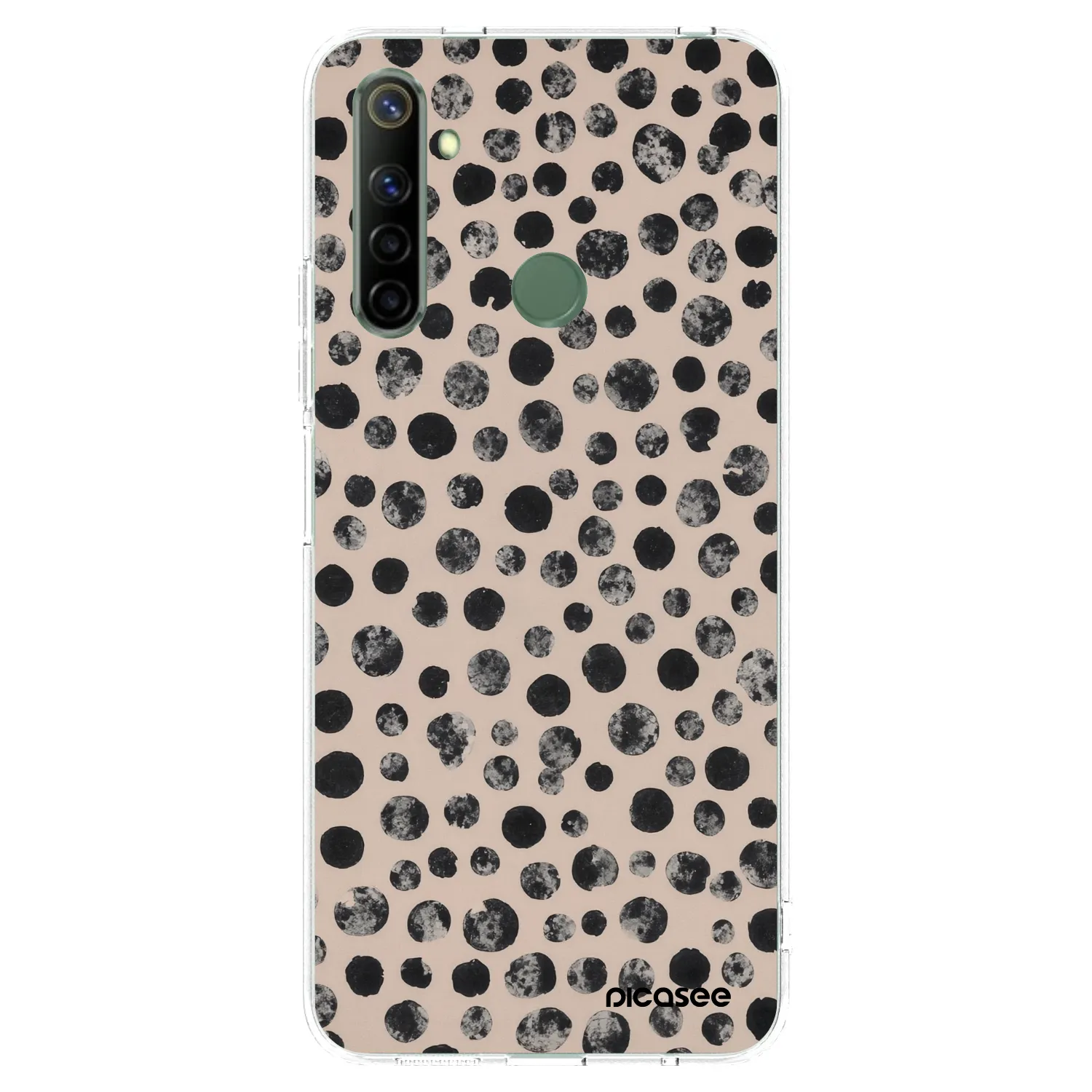 Picasee silikonski prozorni ovitek za Realme 6i - Dots