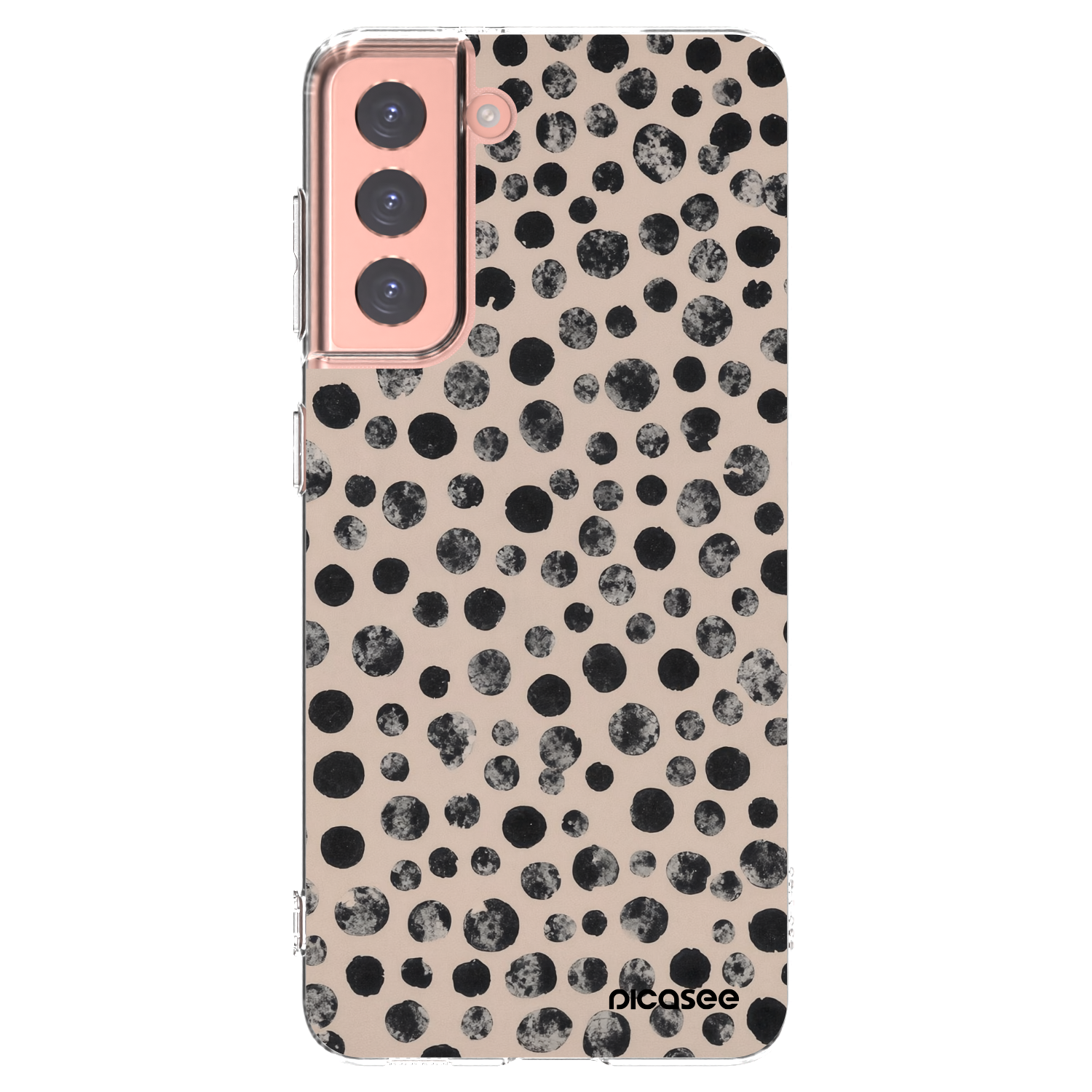 Picasee silikonski prozorni ovitek za Samsung Galaxy S21 5G G991B - Dots