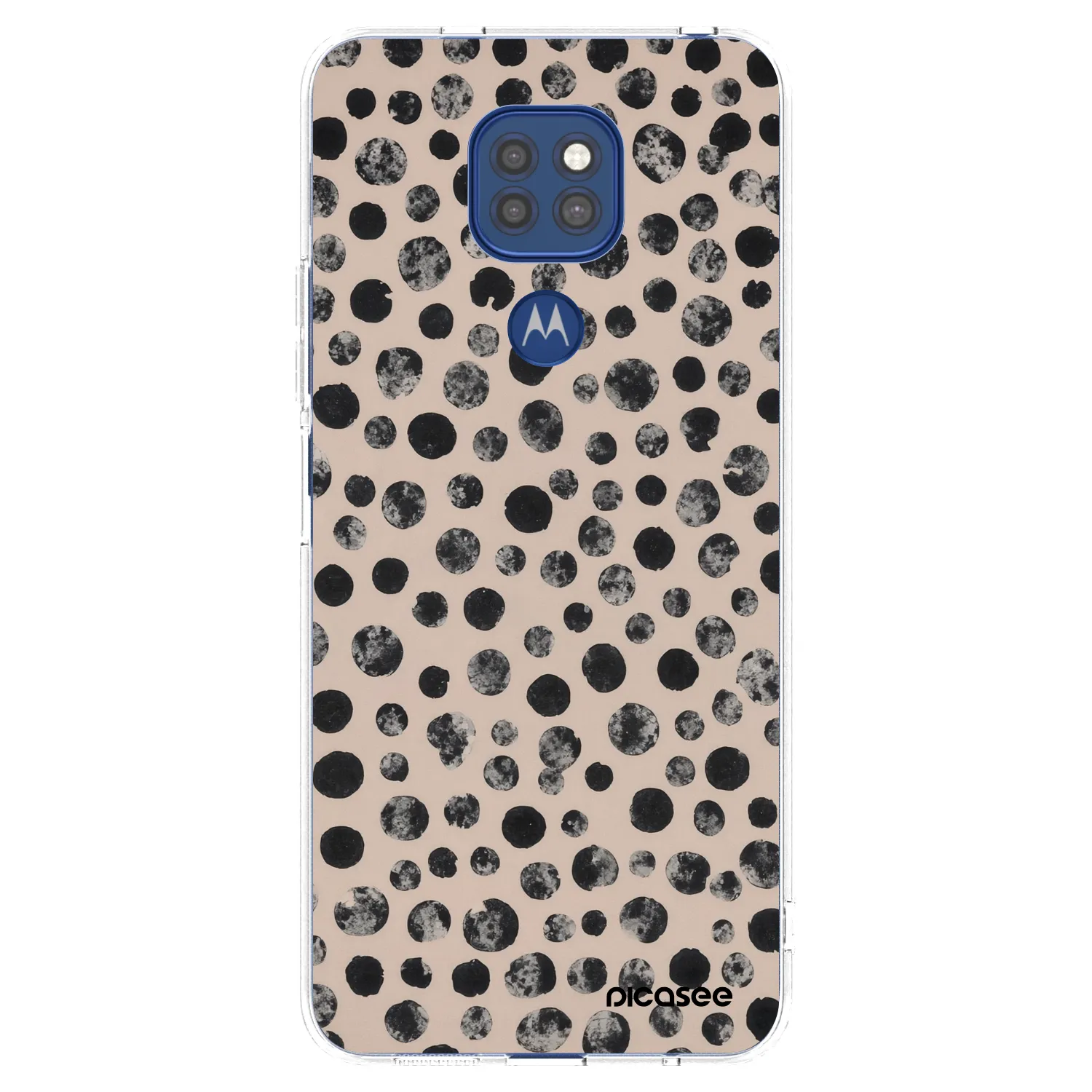 Picasee silikonski prozorni ovitek za Motorola Moto G9 Play - Dots