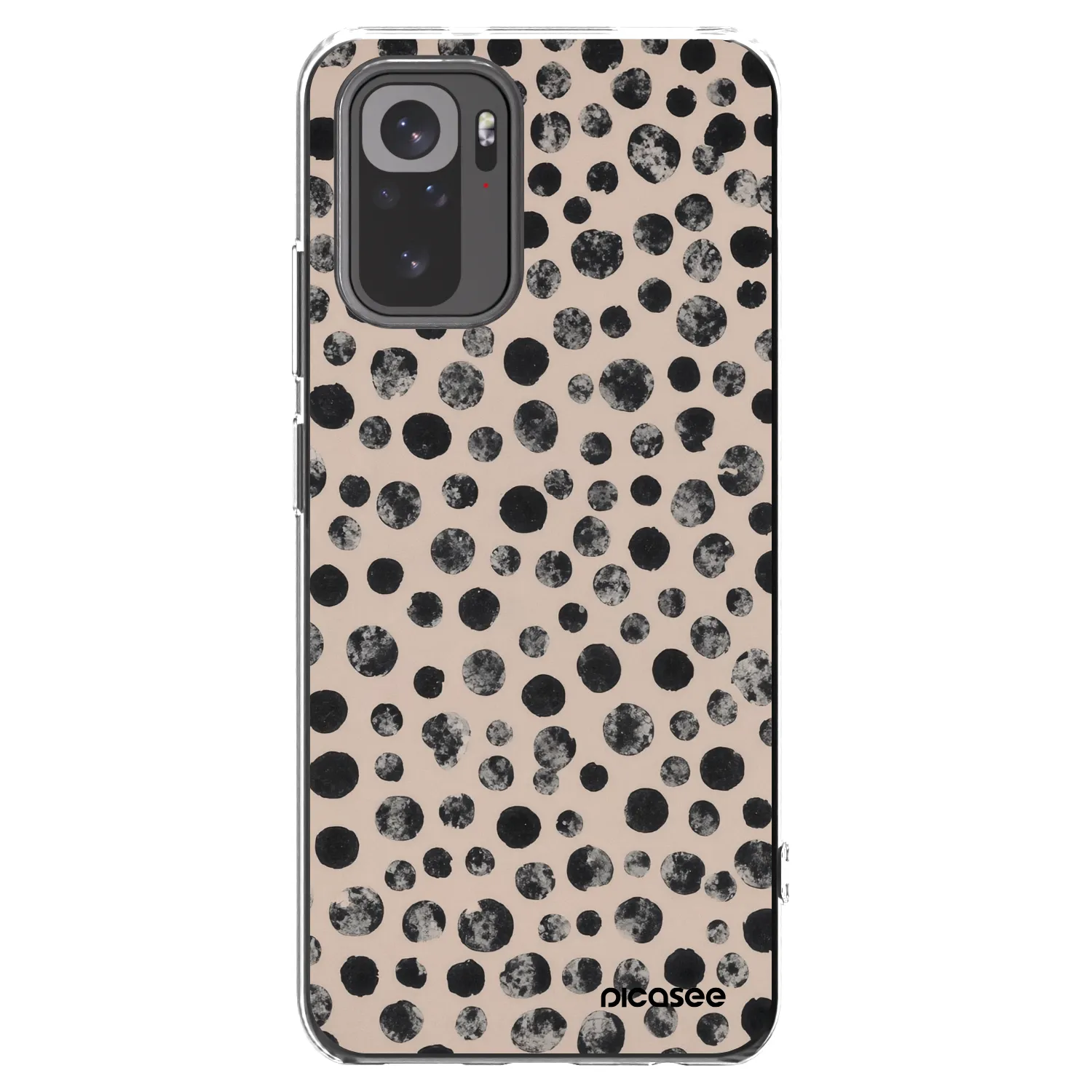 Picasee silikonski prozorni ovitek za Xiaomi Redmi Note 10 - Dots