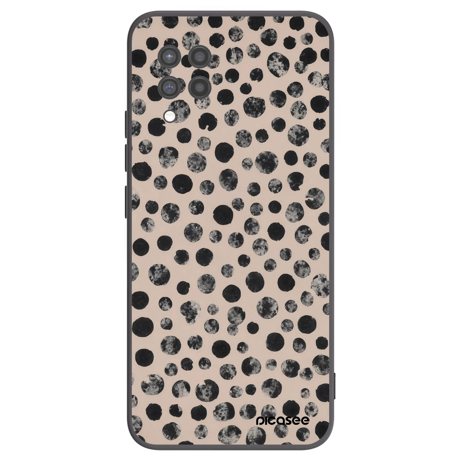 Picasee silikonski črni ovitek za Samsung Galaxy A42 A426B - Dots