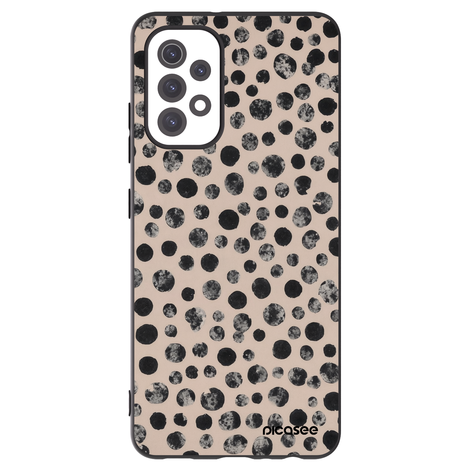 Picasee silikonski črni ovitek za Samsung Galaxy A32 5G A326B - Dots