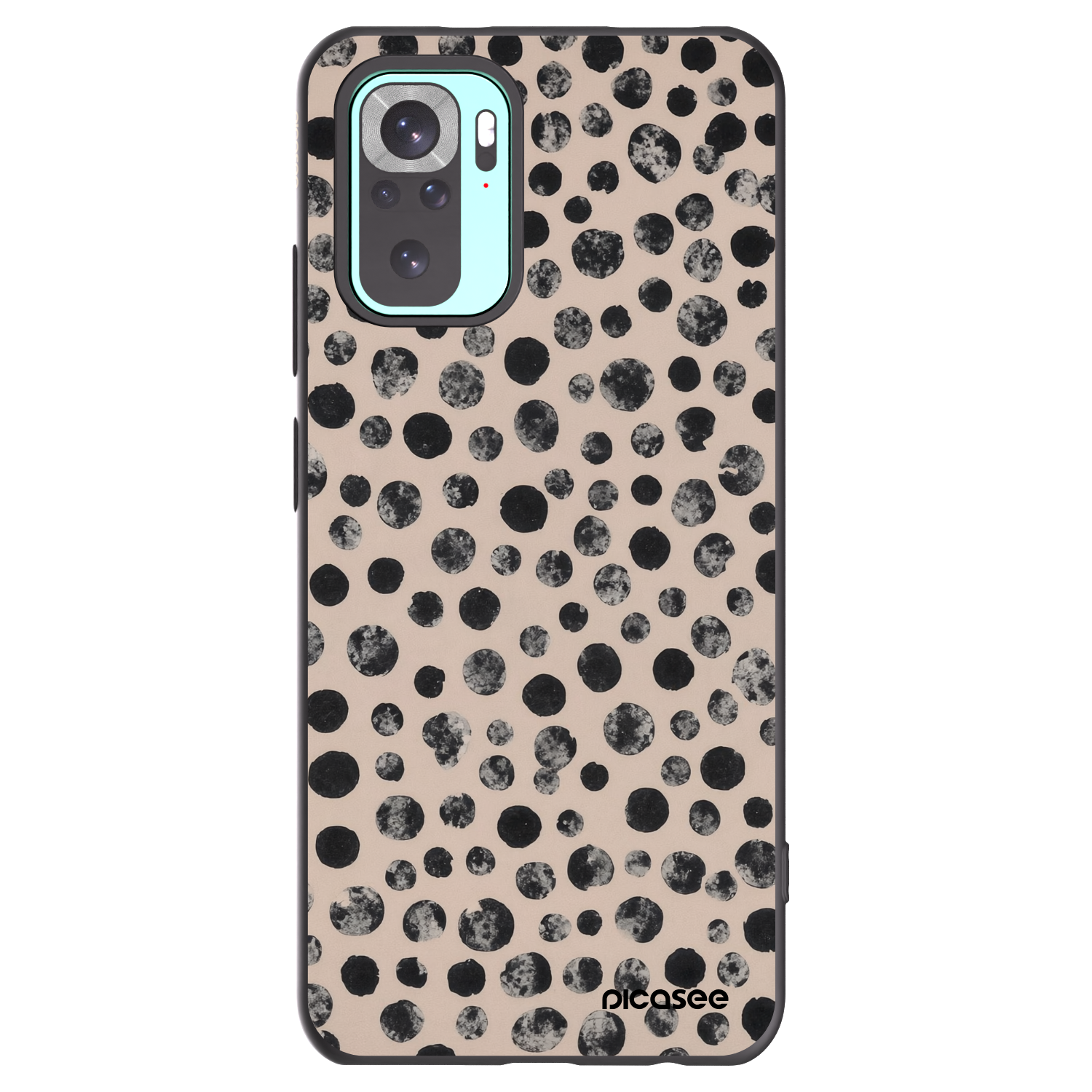 Picasee silikonski črni ovitek za Xiaomi Redmi Note 10 Pro - Dots