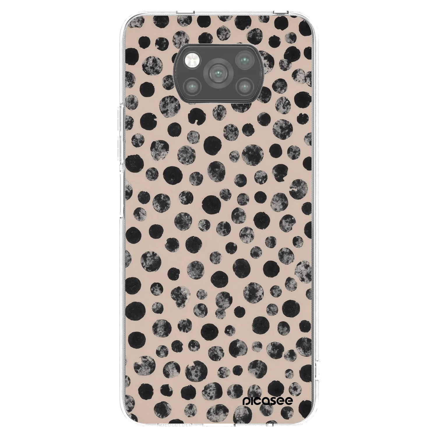 Picasee silikonski črni ovitek za Xiaomi Poco X3 Pro - Dots
