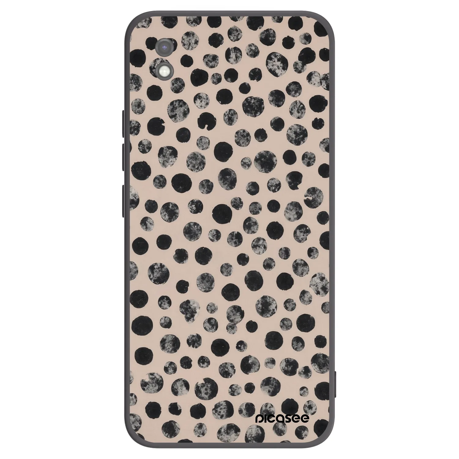 Picasee silikonski črni ovitek za Xiaomi Redmi 9AT - Dots