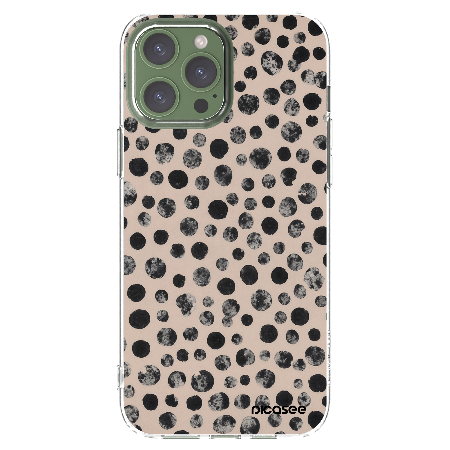 Picasee silikonski prozorni ovitek za Apple iPhone 13 Pro Max - Dots