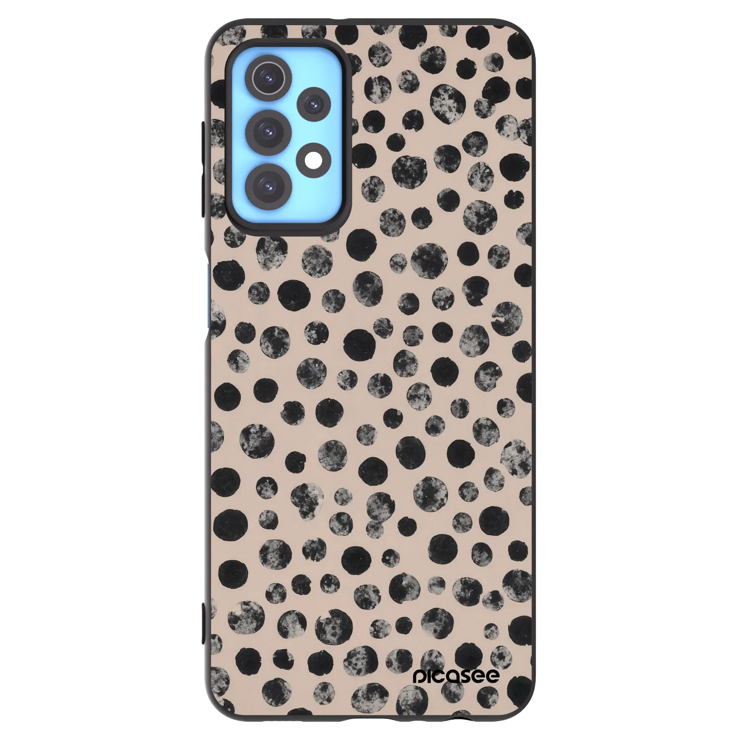Picasee silikonski črni ovitek za Samsung Galaxy A32 4G SM-A325F - Dots