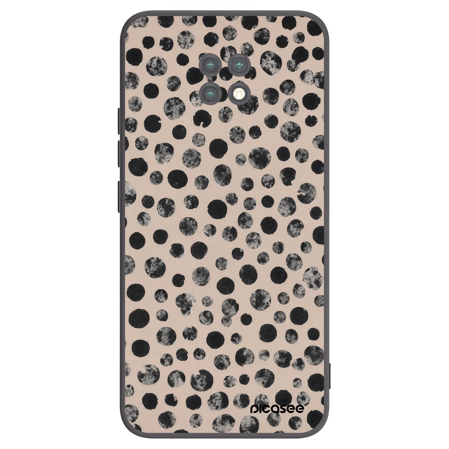 Picasee silikonski črni ovitek za Xiaomi Redmi Note 9T - Dots