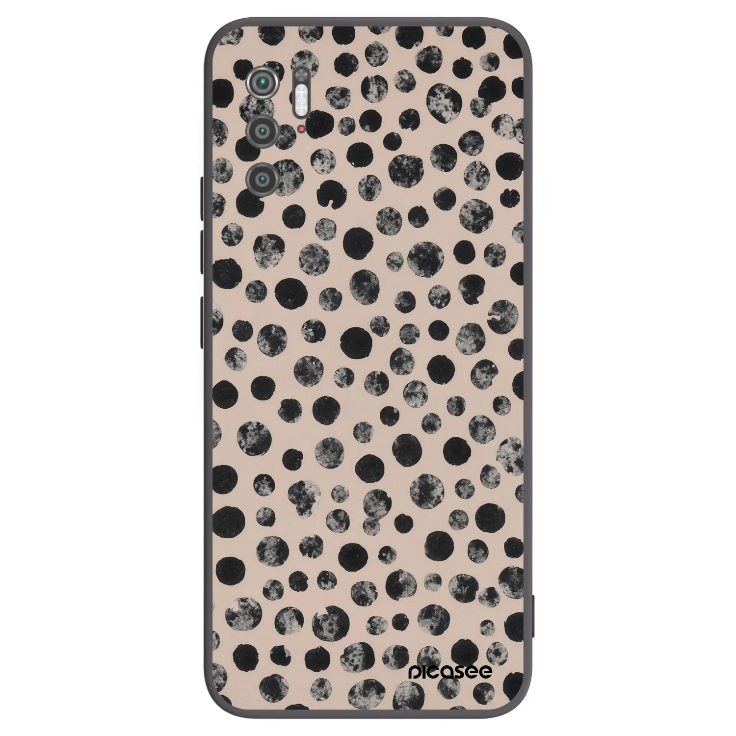 Picasee silikonski črni ovitek za Xiaomi Poco M3 Pro 5G - Dots