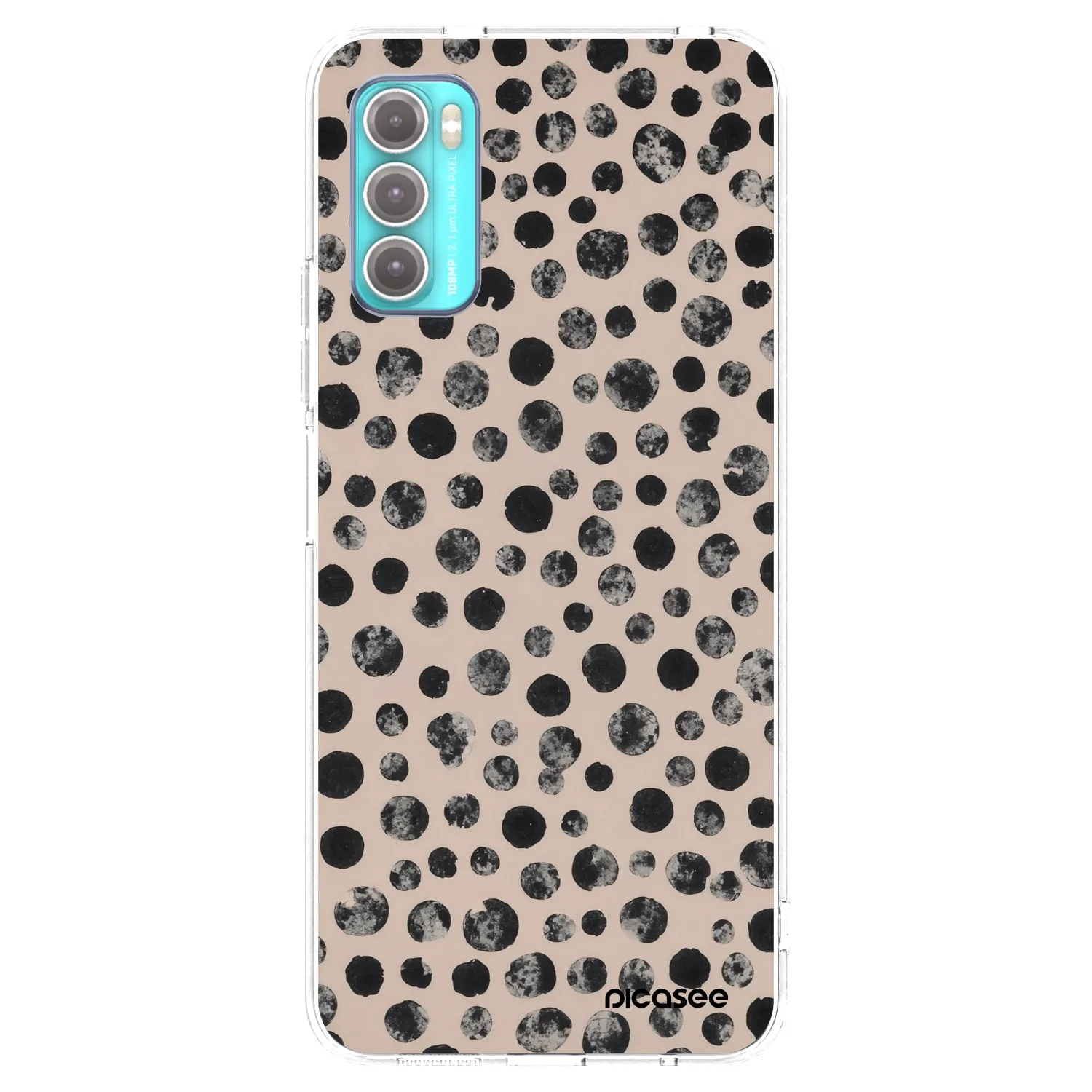 Picasee silikonski prozorni ovitek za Motorola Moto G60 - Dots