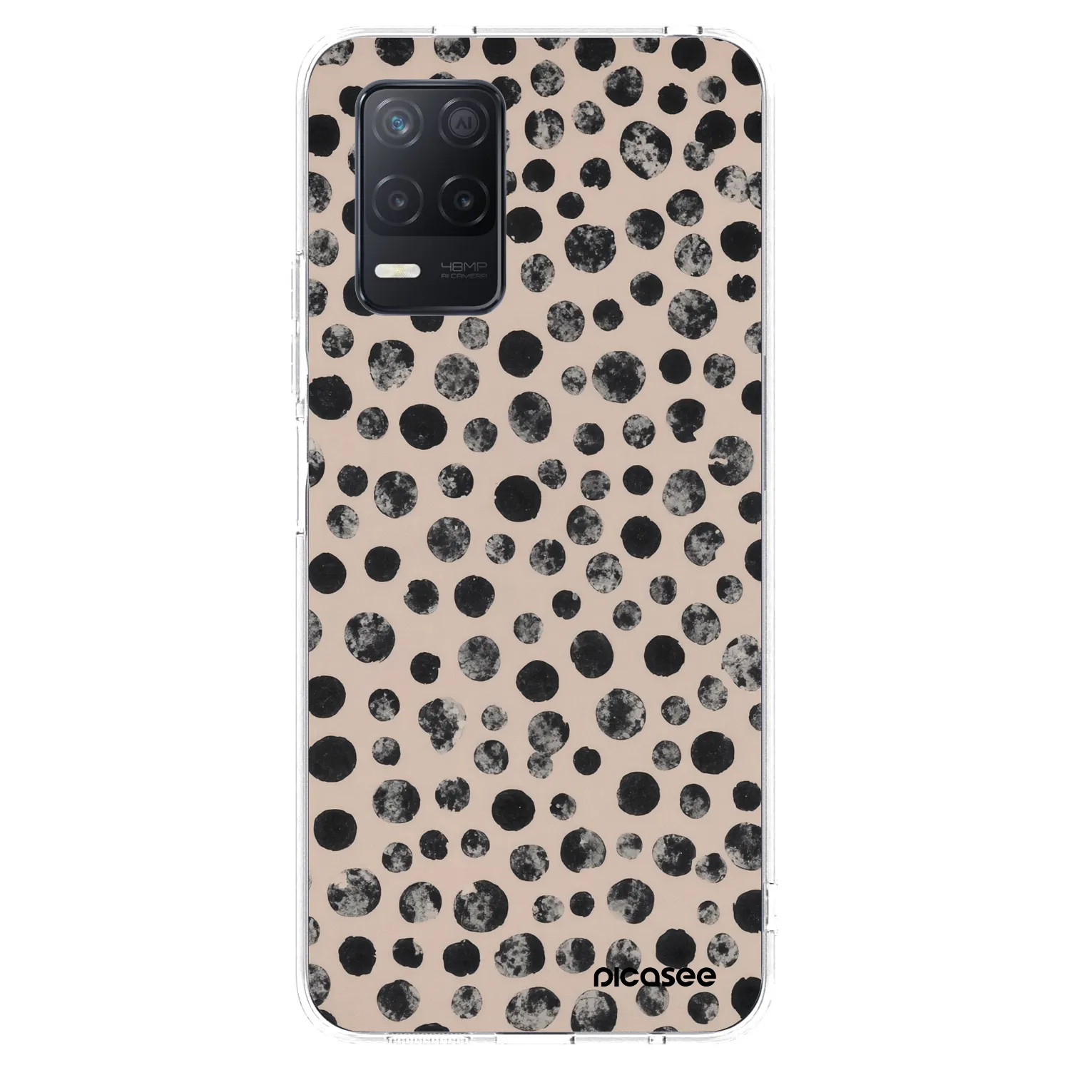 Picasee silikonski prozorni ovitek za Realme 8 5G - Dots