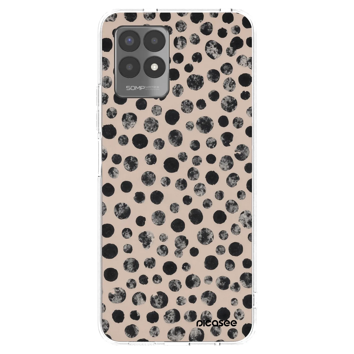 Picasee silikonski prozorni ovitek za Realme 8i - Dots