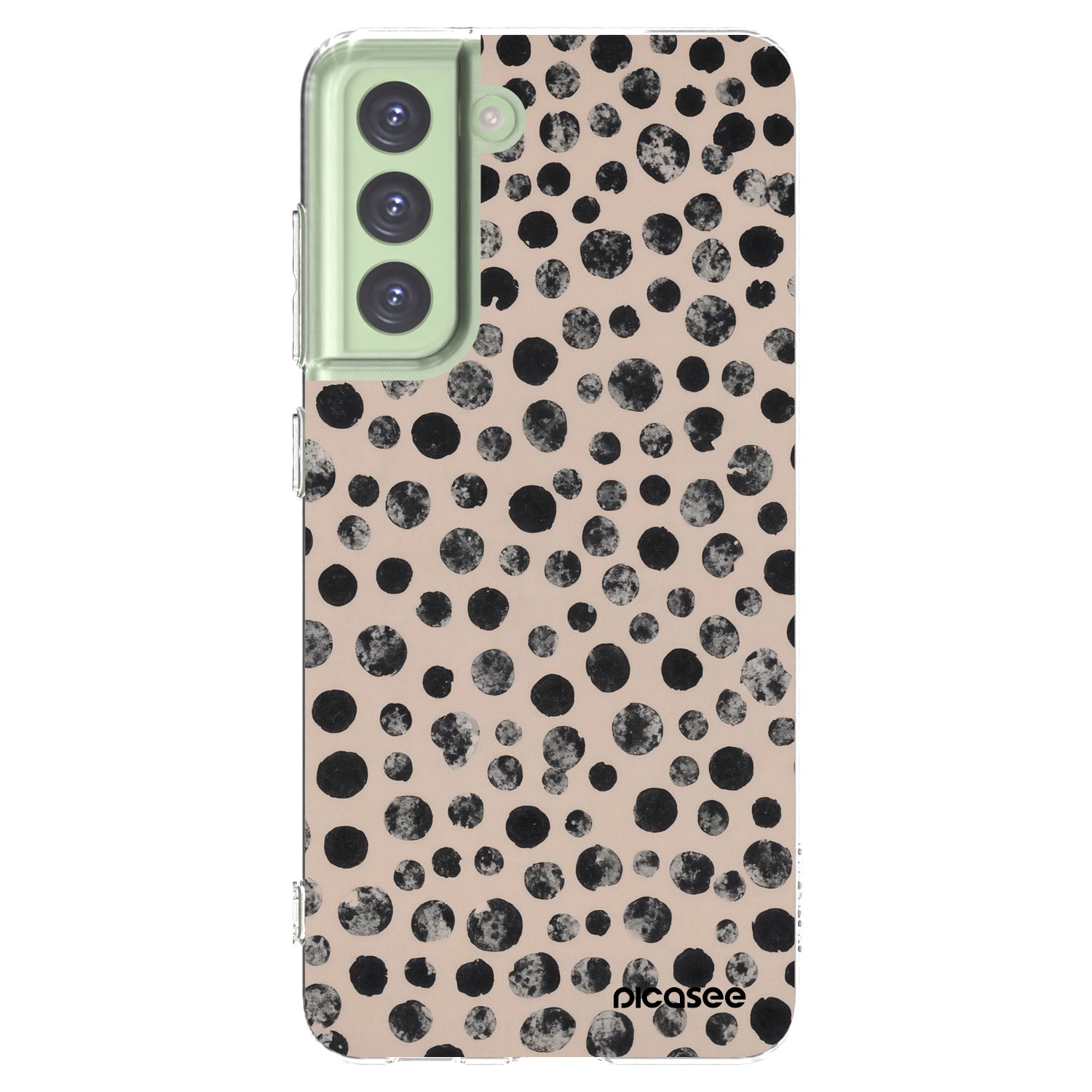 Picasee silikonski prozorni ovitek za Samsung Galaxy S21 FE 5G - Dots