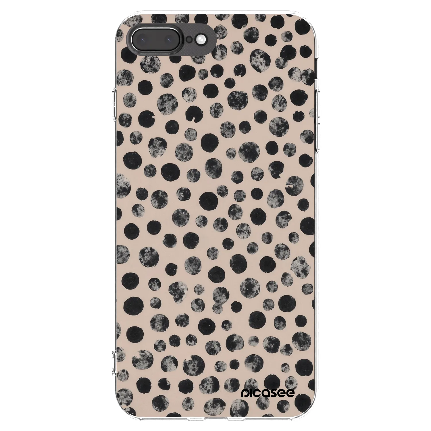 Picasee silikonski prozorni ovitek za Apple iPhone 7 Plus - Dots