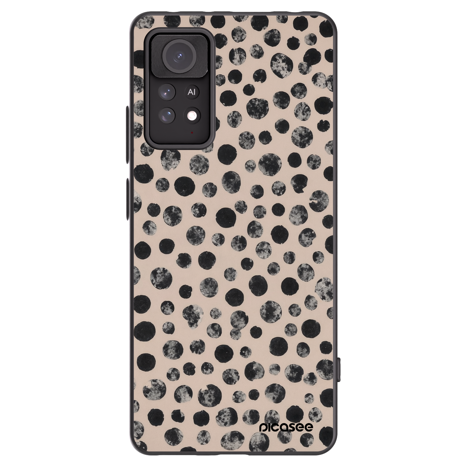 Picasee silikonski črni ovitek za Xiaomi Redmi Note 11 Pro 5G - Dots