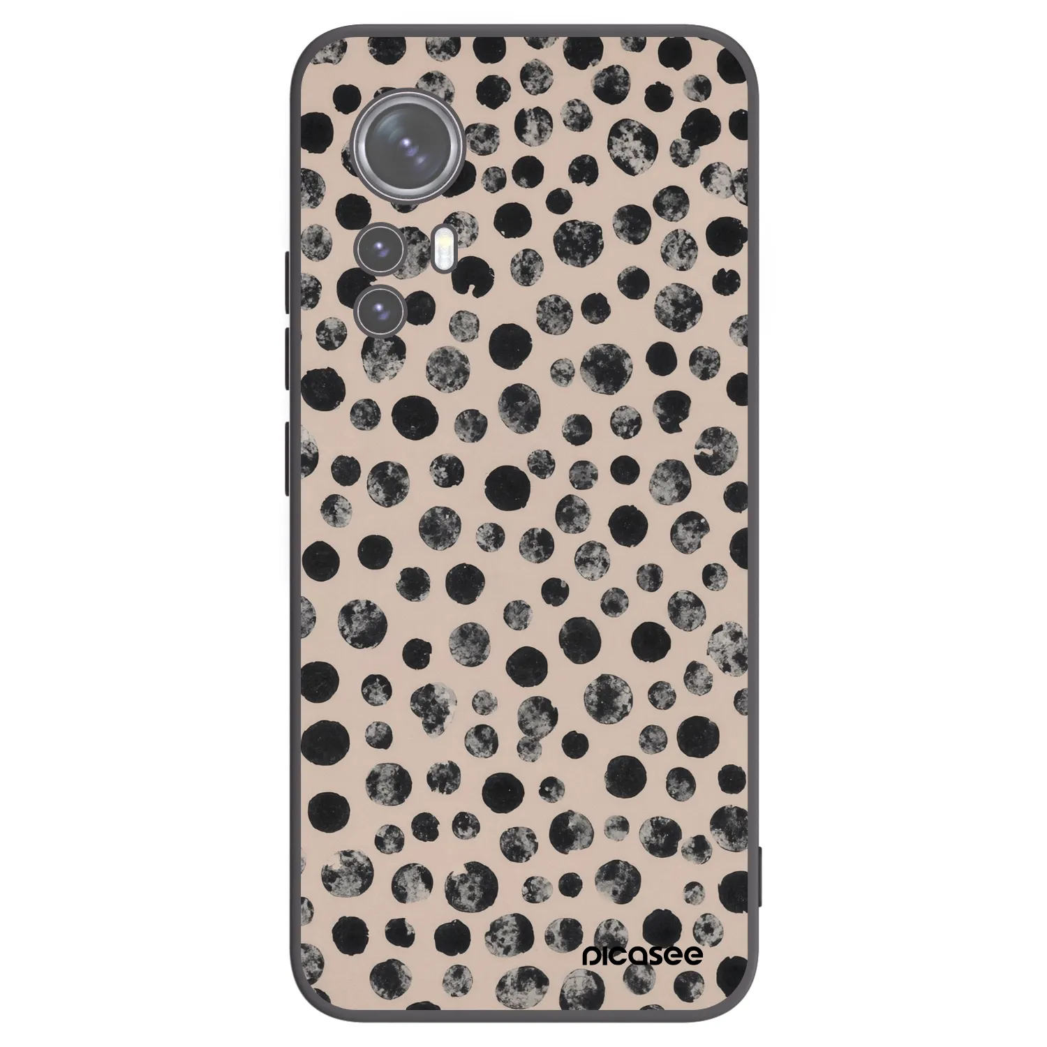 Picasee silikonski črni ovitek za Xiaomi 12 - Dots