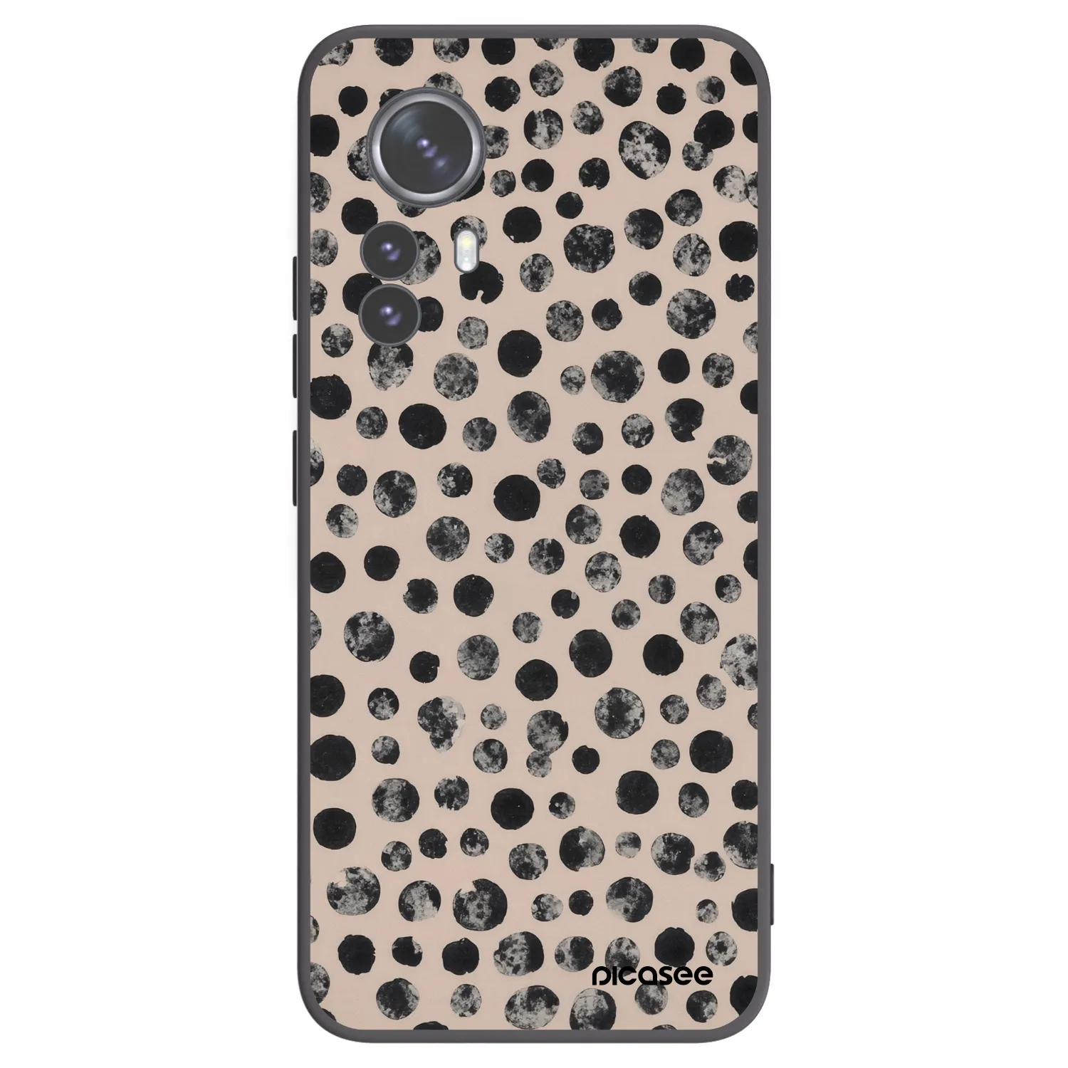 Picasee silikonski črni ovitek za Xiaomi 12 Pro - Dots