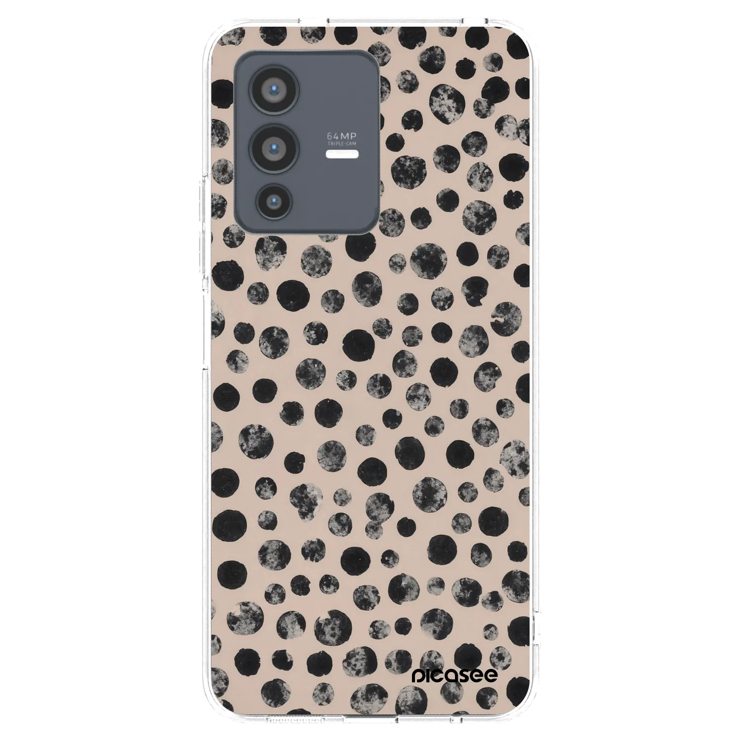 Picasee silikonski prozorni ovitek za Vivo V23 5G - Dots
