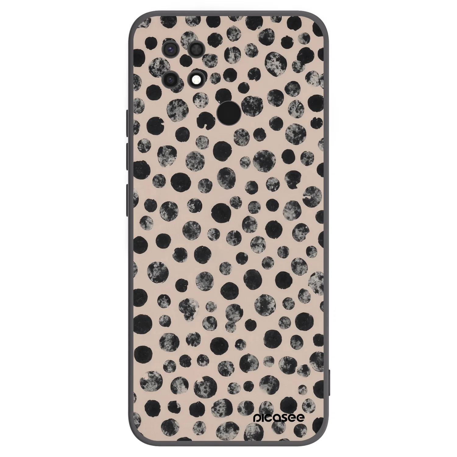 Picasee silikonski črni ovitek za Xiaomi Redmi 10C - Dots