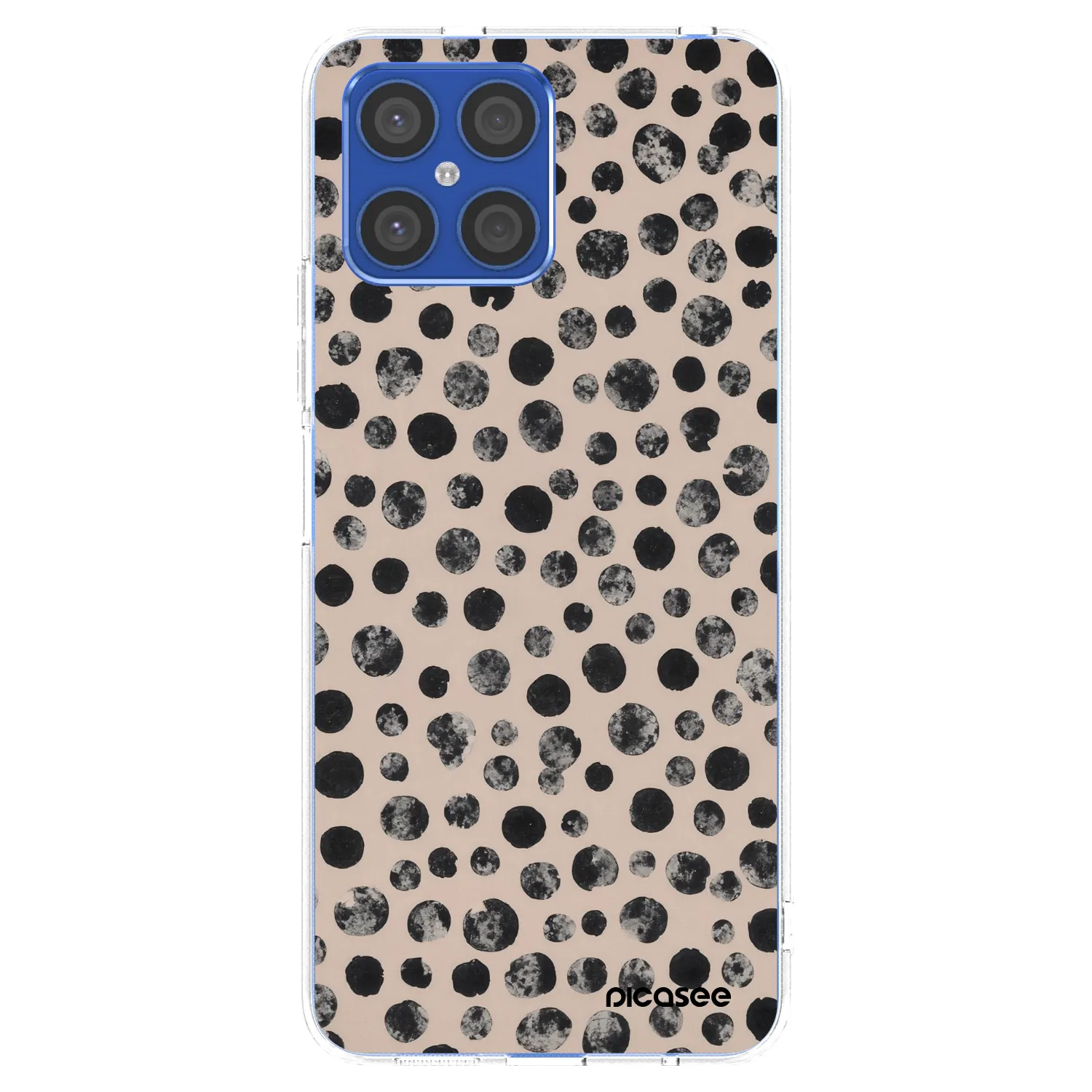 Picasee silikonski prozorni ovitek za Honor X8 4G - Dots