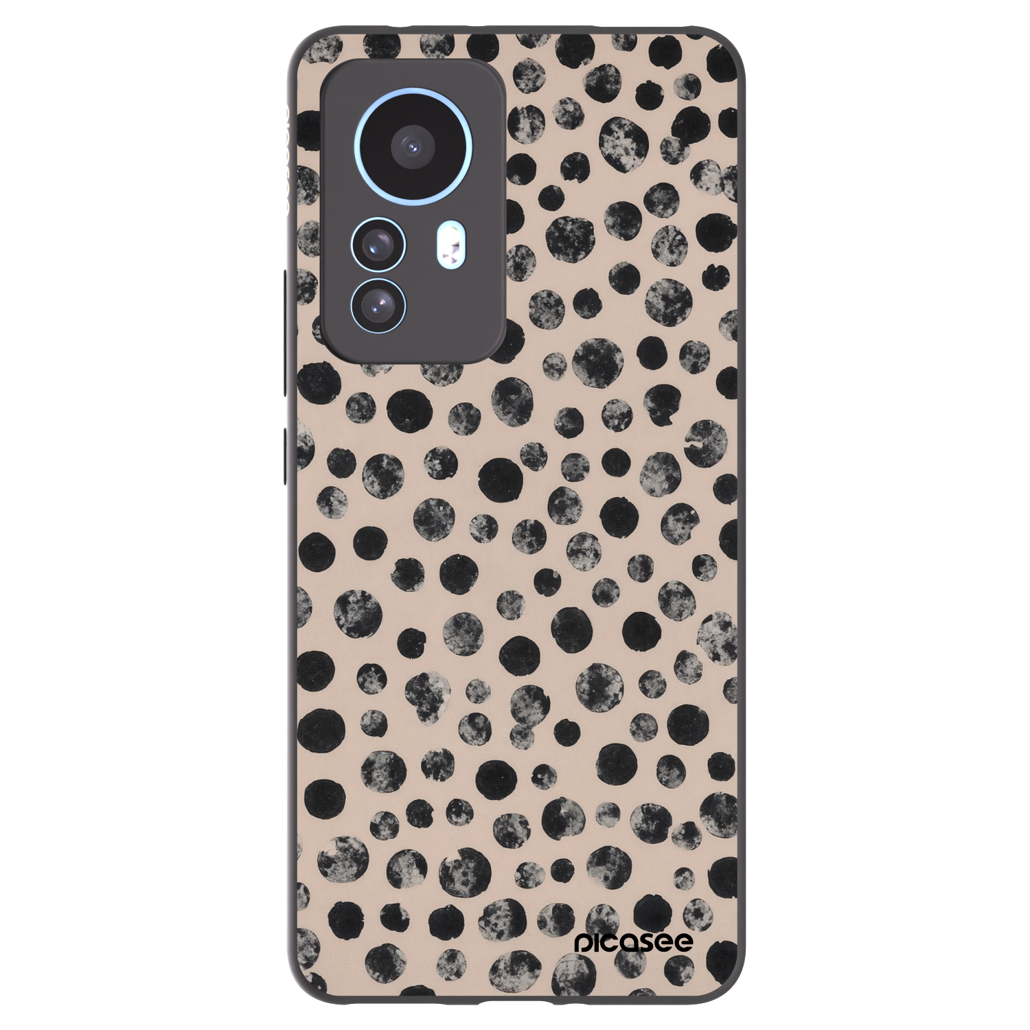 Picasee silikonski črni ovitek za Xiaomi 12T Pro - Dots