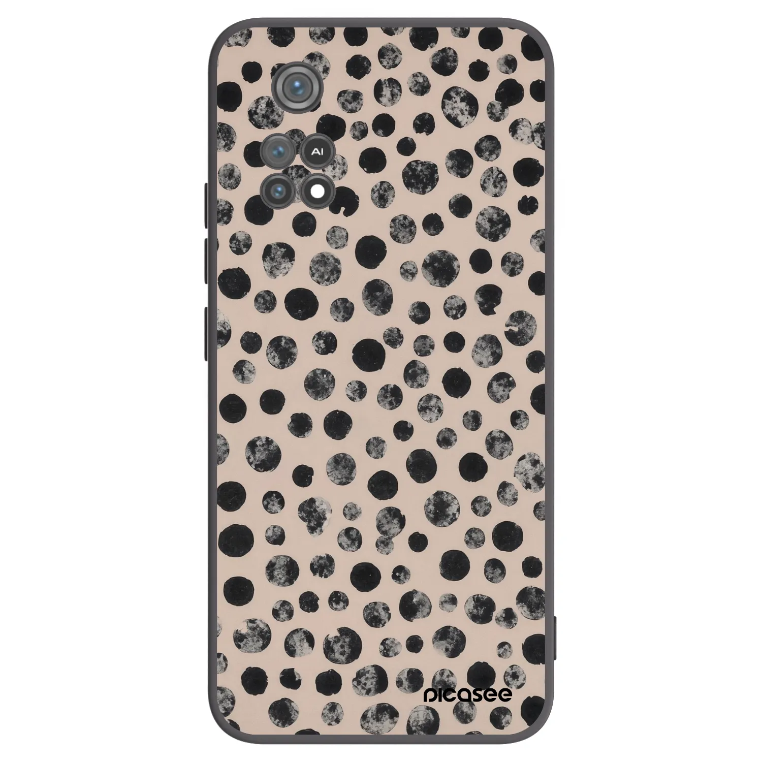 Picasee silikonski črni ovitek za Xiaomi Poco M4 Pro - Dots