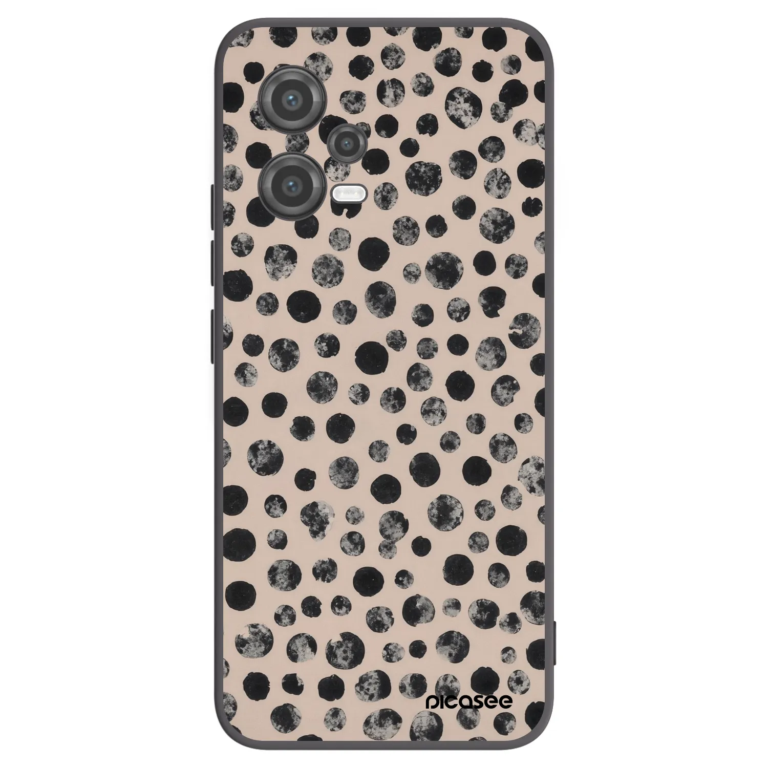 Picasee silikonski črni ovitek za Xiaomi Poco X5 - Dots