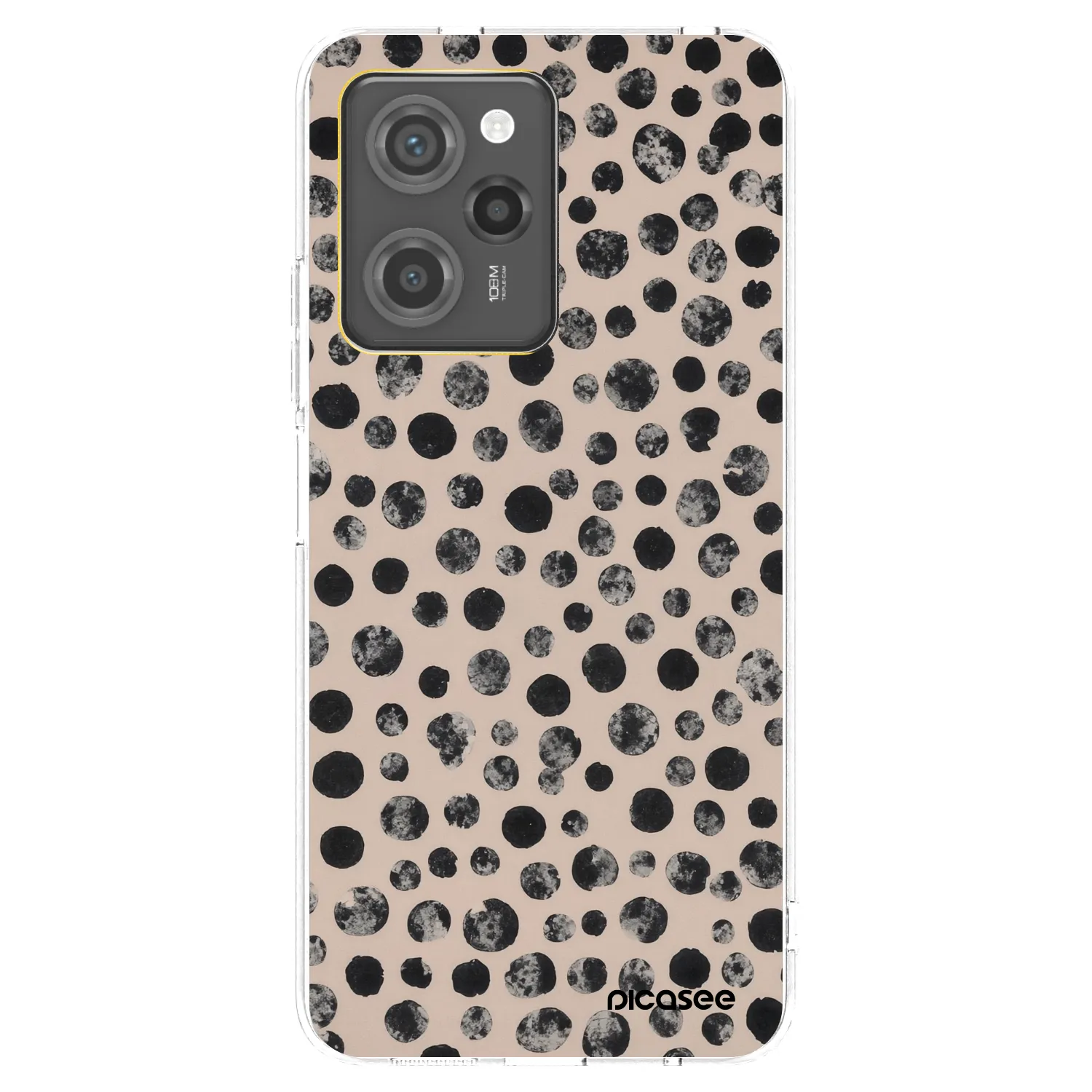 Picasee silikonski črni ovitek za Xiaomi Poco X5 Pro - Dots