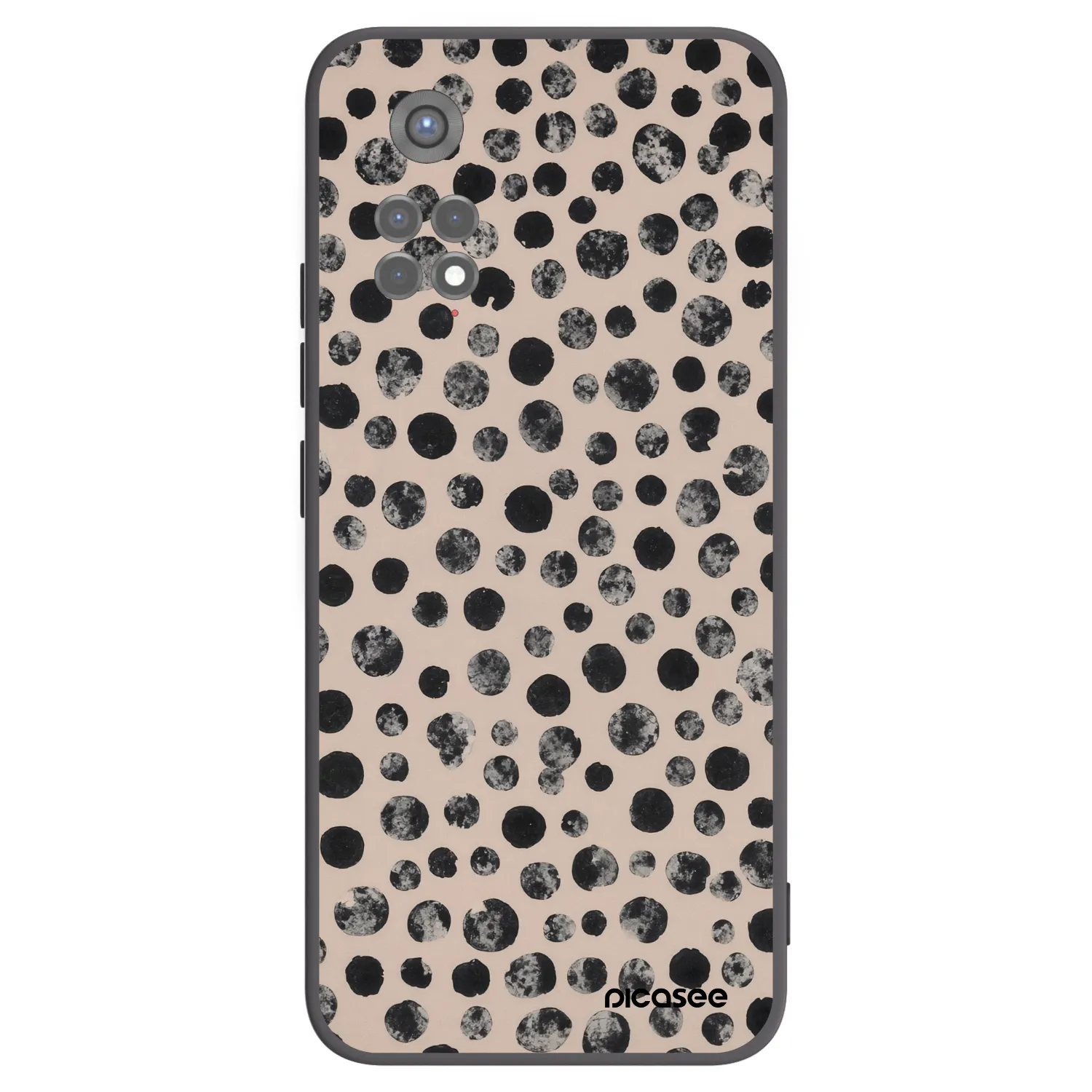 Picasee silikonski črni ovitek za Xiaomi Redmi Note 11S 5G - Dots