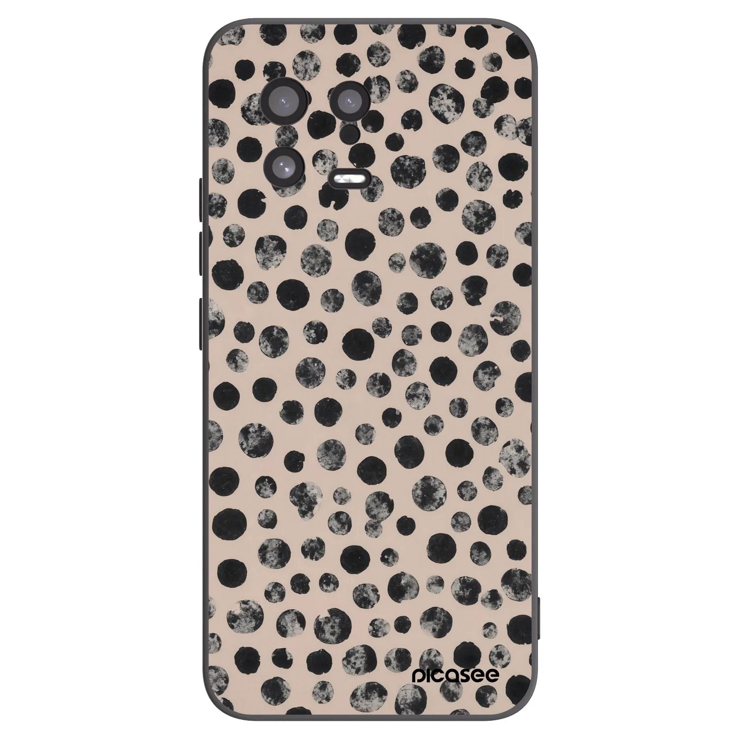 Picasee silikonski črni ovitek za Xiaomi 13 - Dots