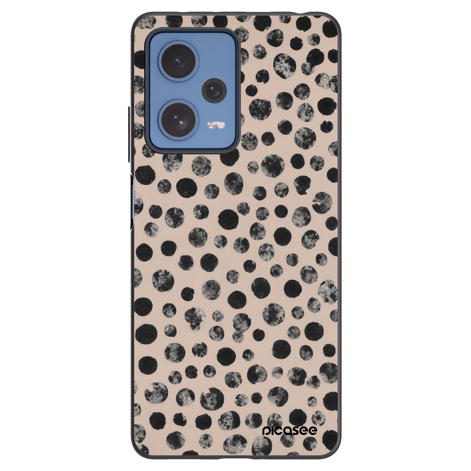 Picasee silikonski črni ovitek za Xiaomi Redmi Note 12 Pro 5G - Dots