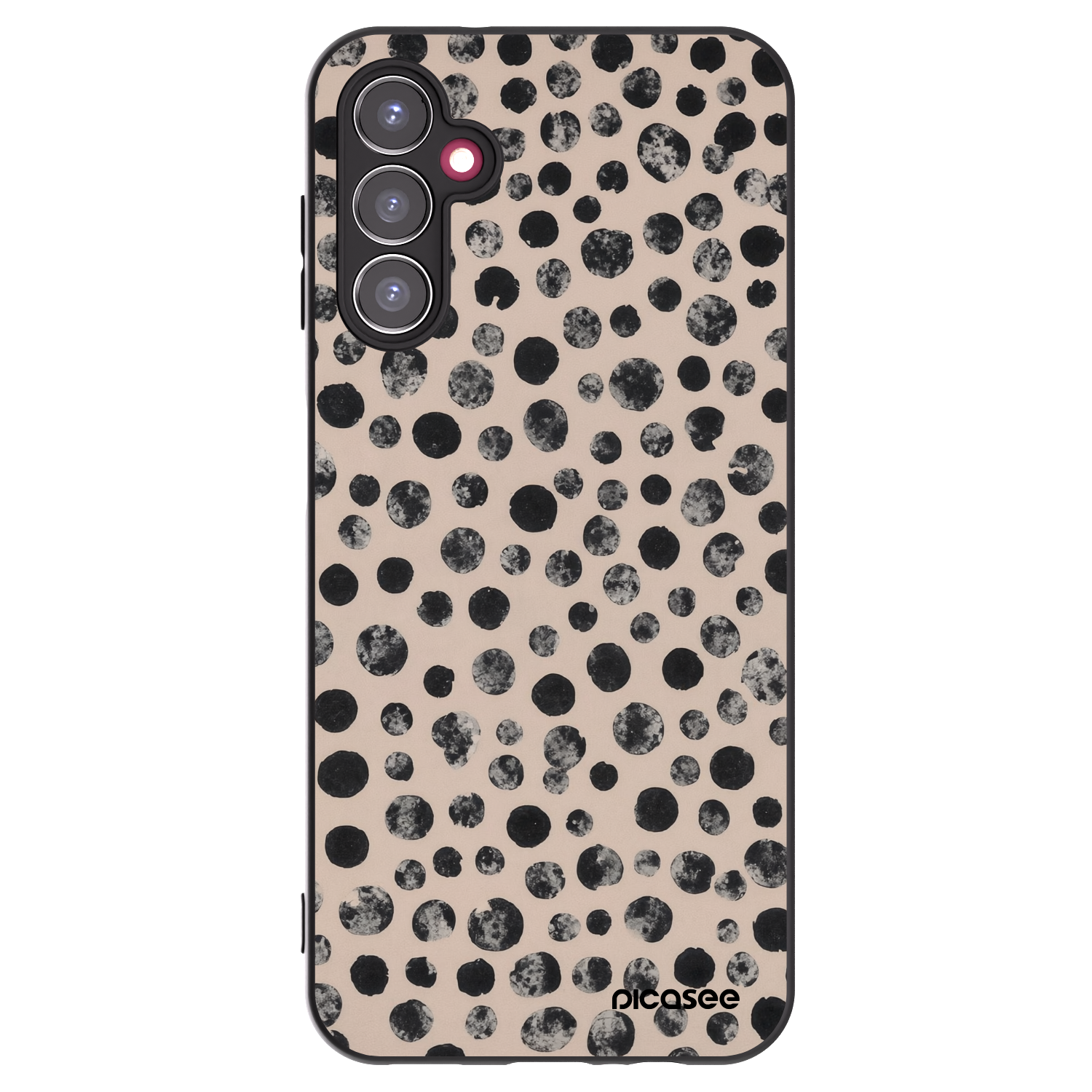 Picasee silikonski črni ovitek za Samsung Galaxy A14 4G A145R - Dots