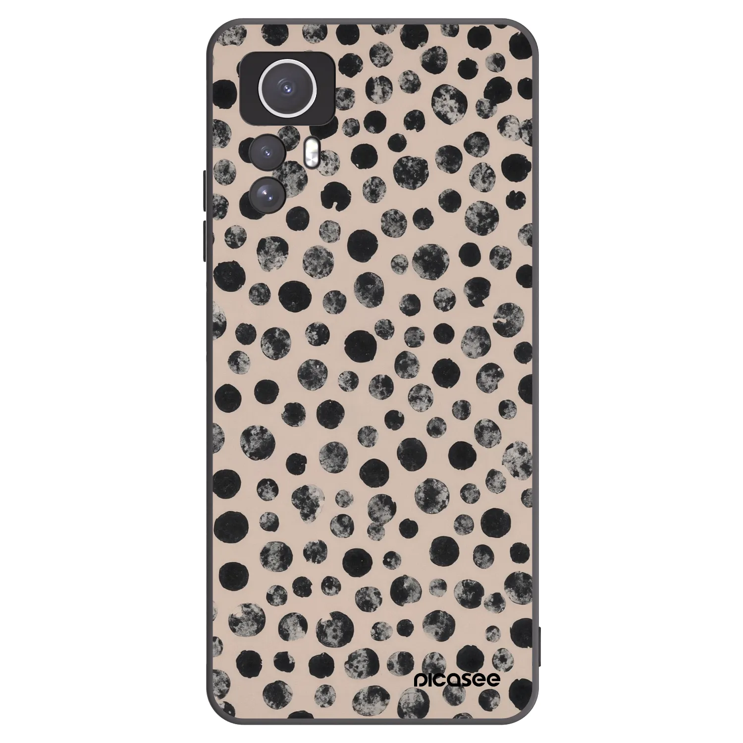 Picasee silikonski črni ovitek za Xiaomi Redmi Note 12S - Dots