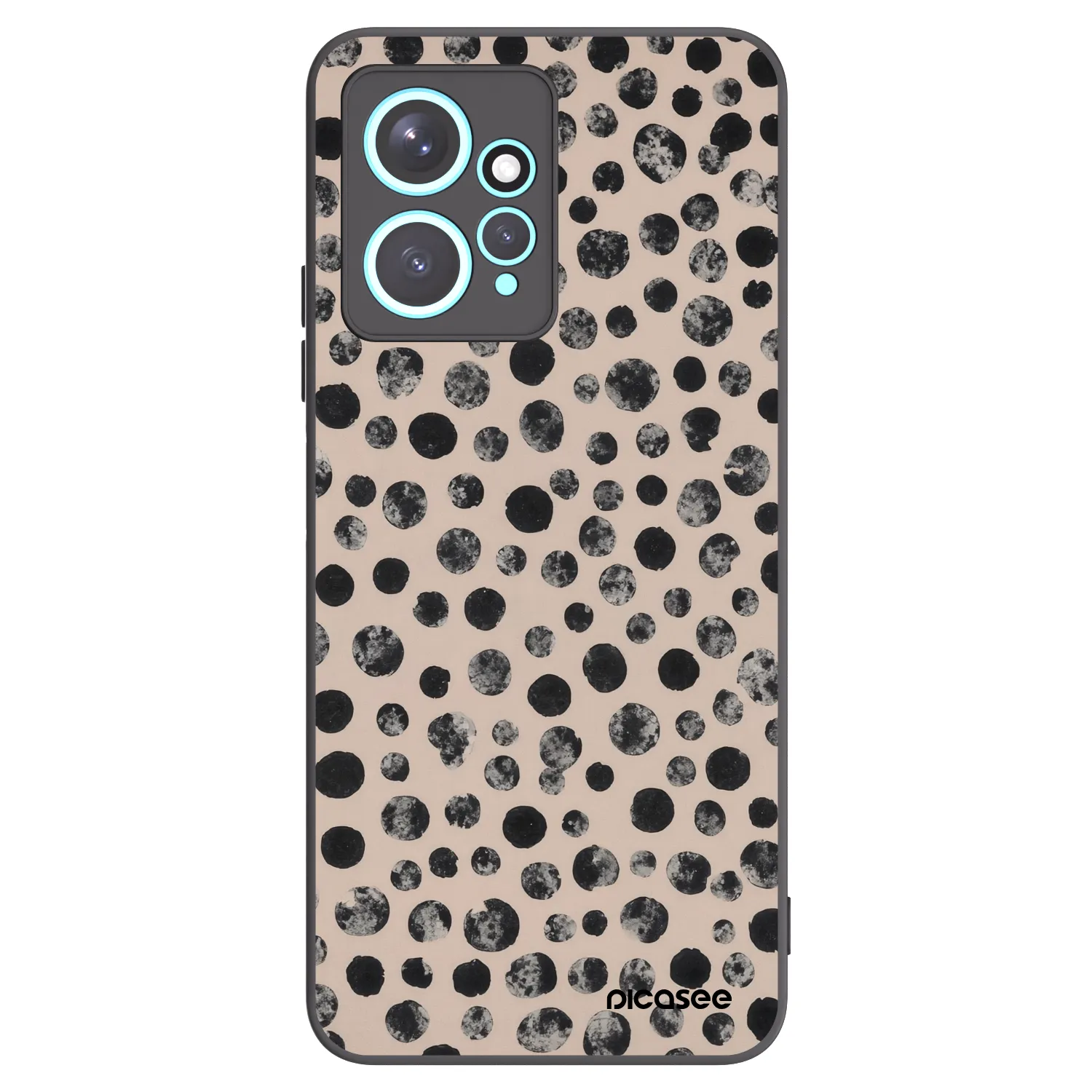 Picasee silikonski črni ovitek za Xiaomi Redmi Note 12 4G - Dots