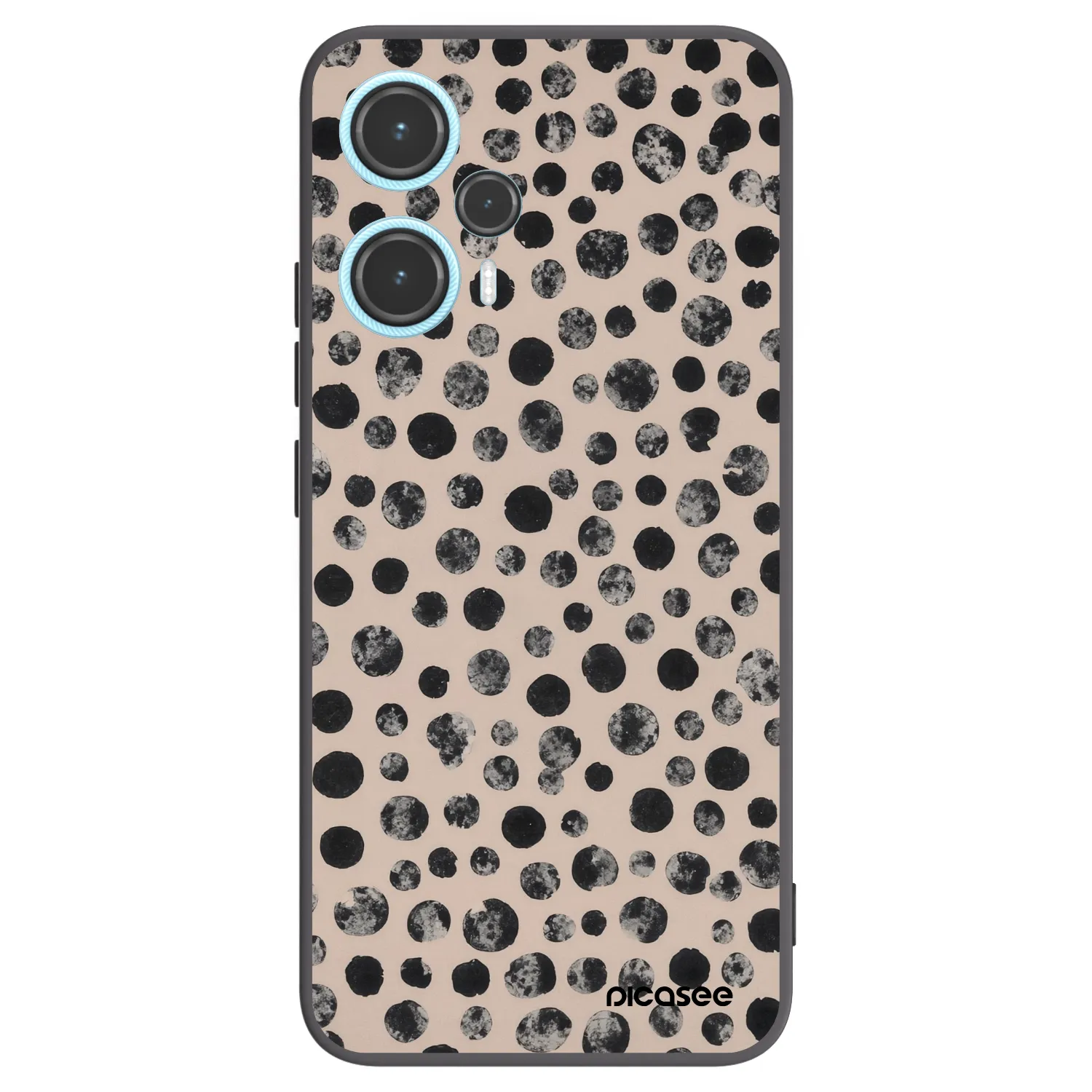 Picasee silikonski črni ovitek za Xiaomi Poco F5 - Dots