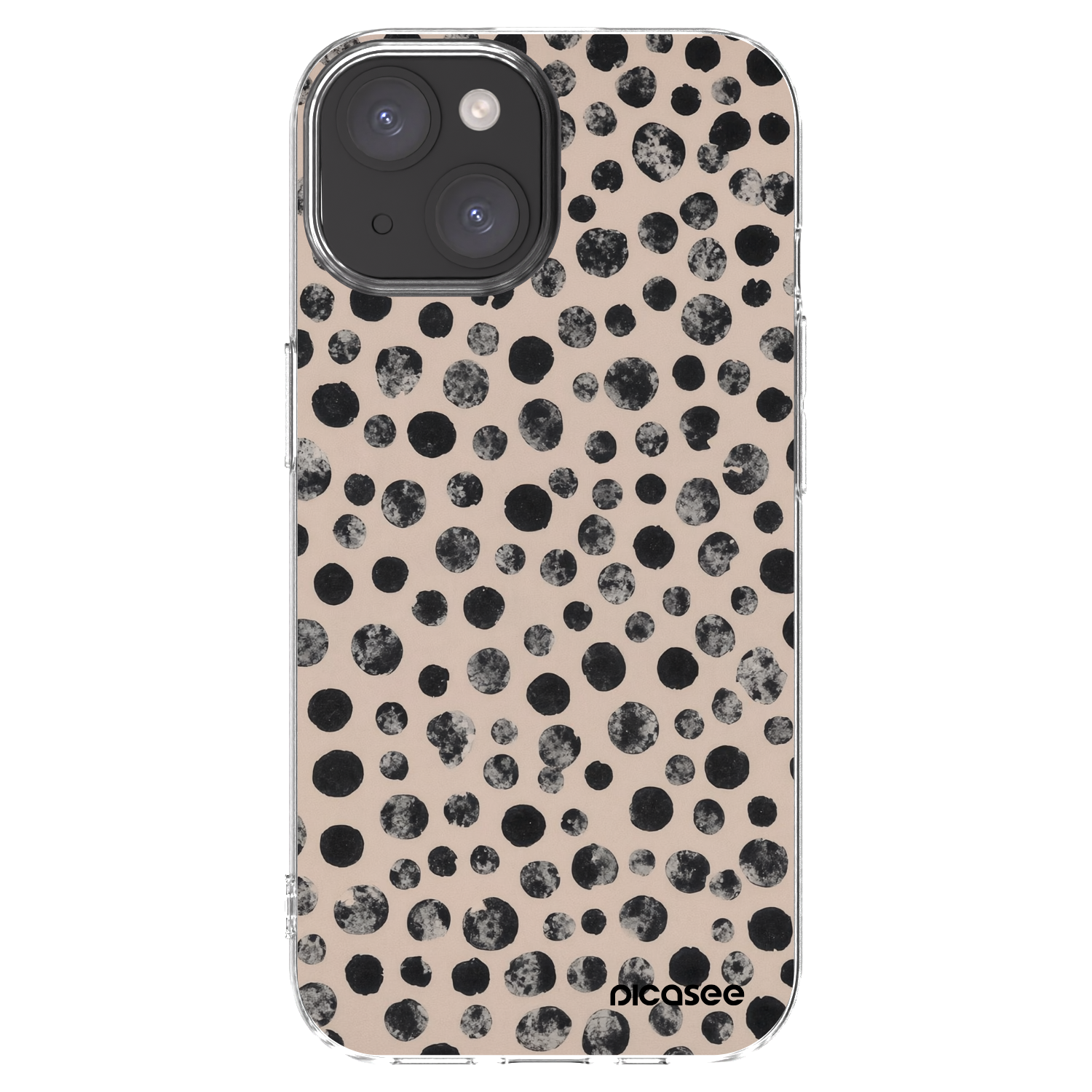 Picasee silikonski prozorni ovitek za Apple iPhone 15 - Dots