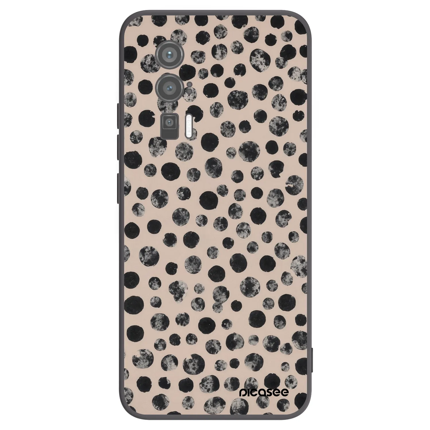 Picasee silikonski črni ovitek za Xiaomi Poco F5 Pro 5G - Dots