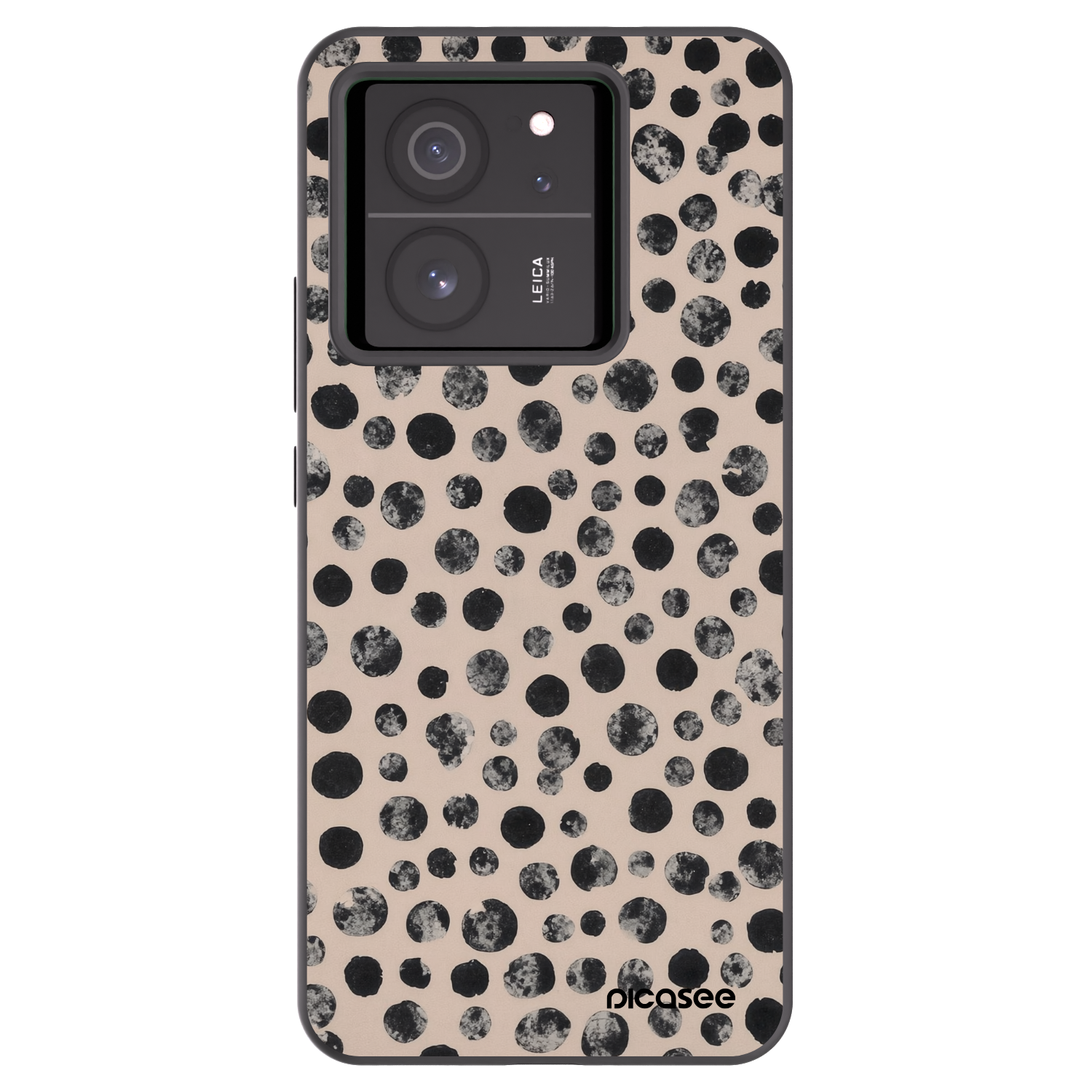 Picasee silikonski črni ovitek za Xiaomi 13T Pro - Dots