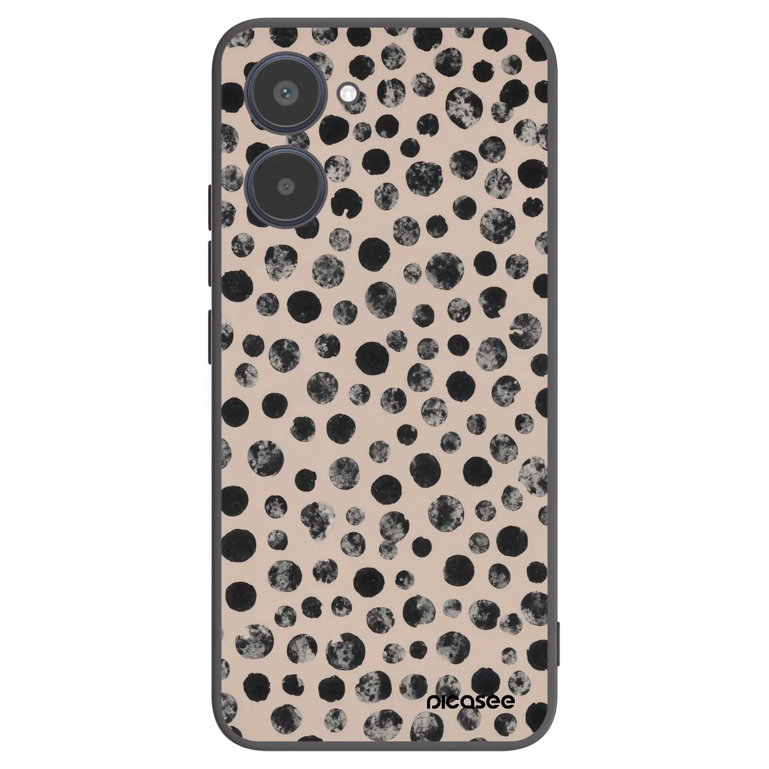 Picasee silikonski črni ovitek za Realme 10 4G - Dots