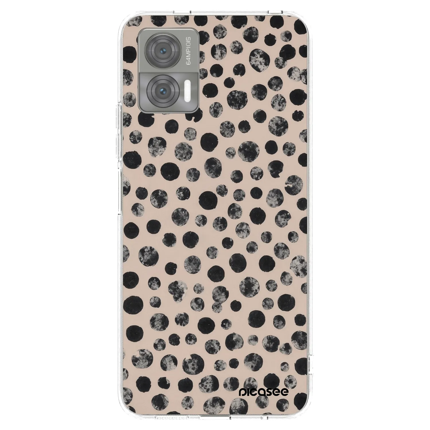Picasee silikonski prozorni ovitek za Motorola Edge 30 Neo - Dots