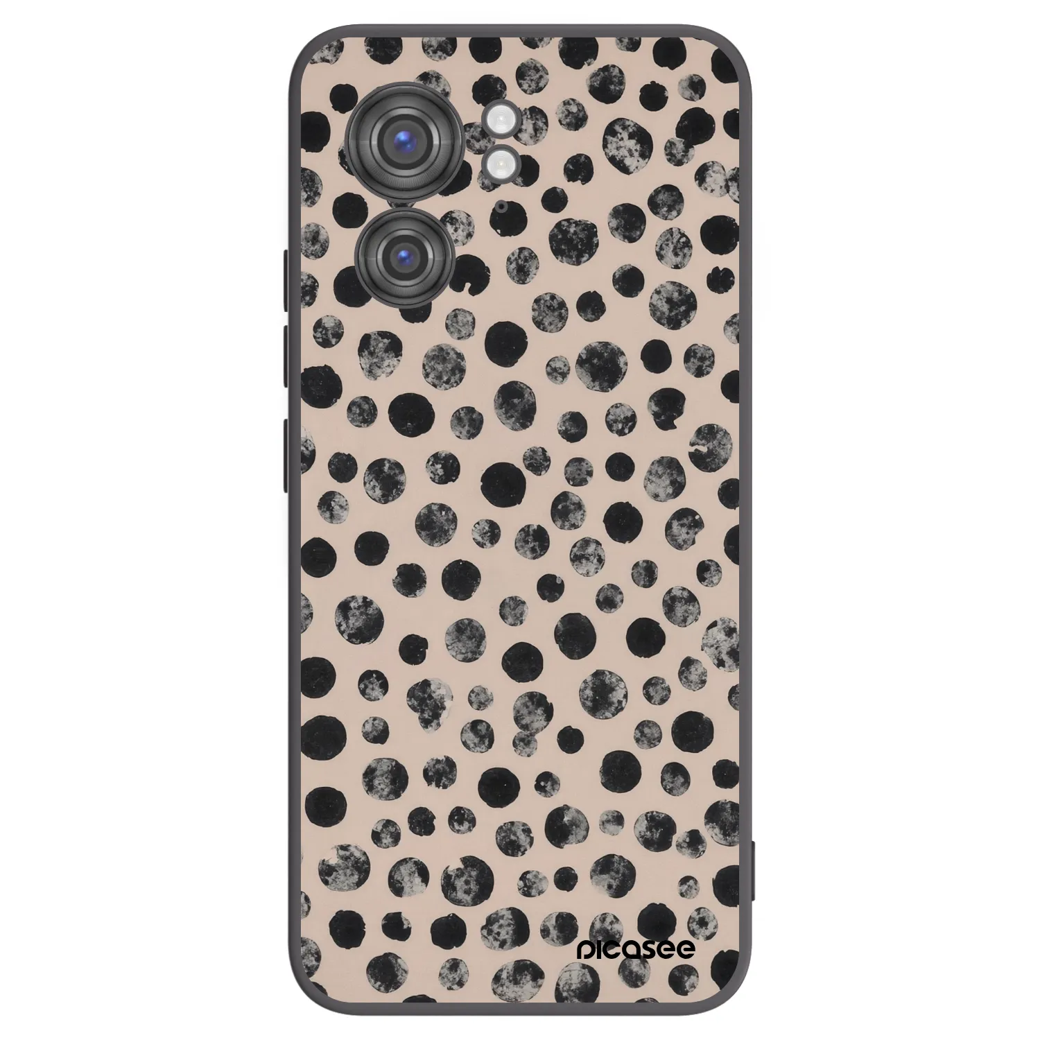 Picasee silikonski črni ovitek za Motorola Edge 40 - Dots