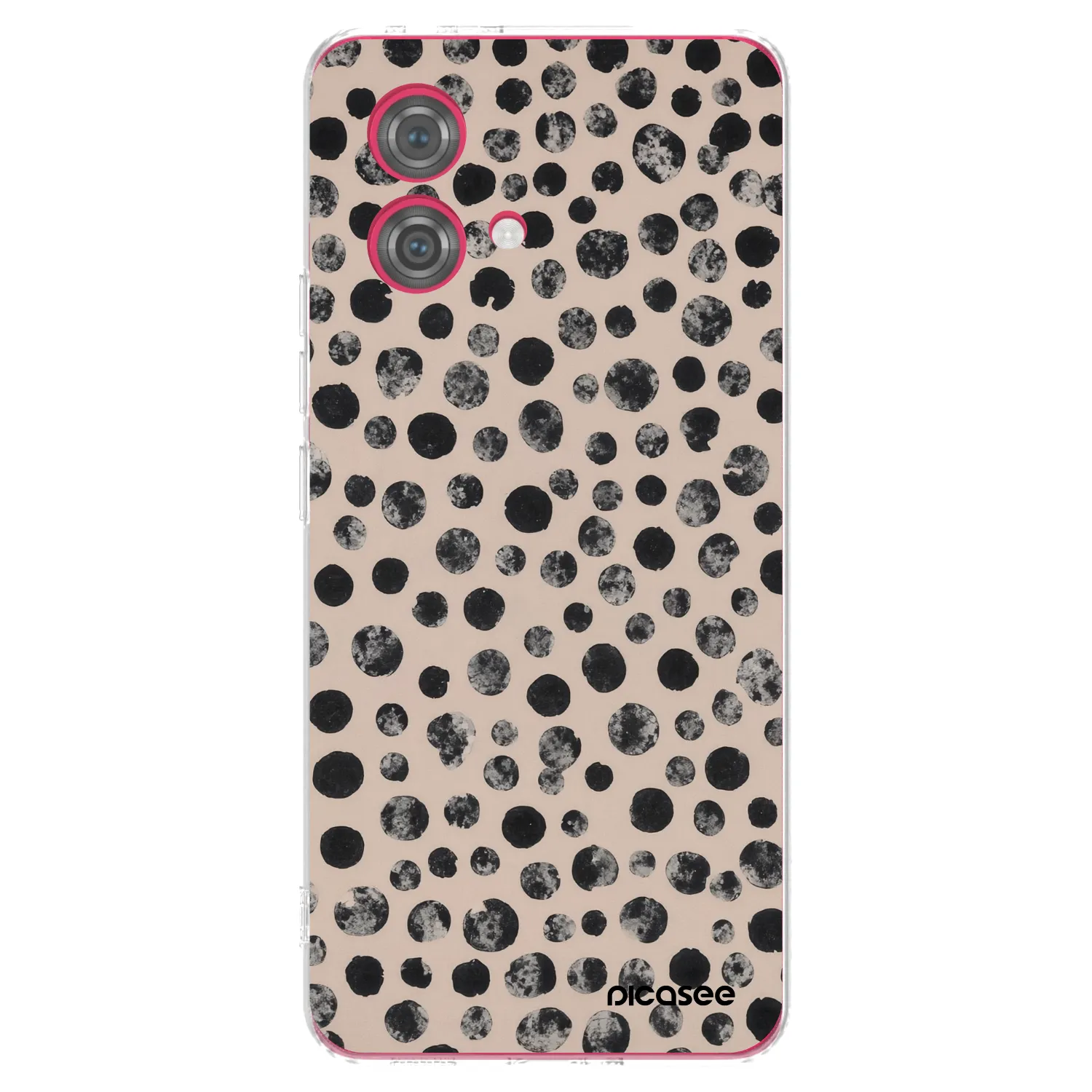 Picasee silikonski prozorni ovitek za Motorola Moto G84 5G - Dots