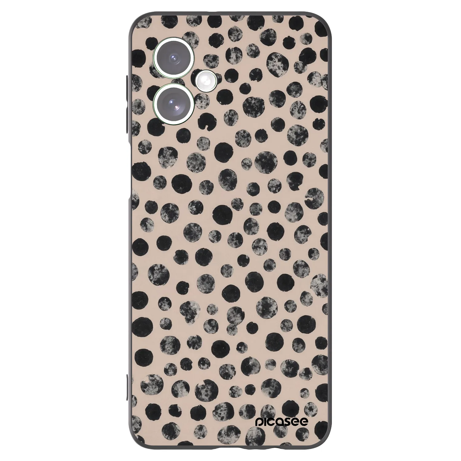 Picasee silikonski črni ovitek za Motorola Moto G54 5G - Dots