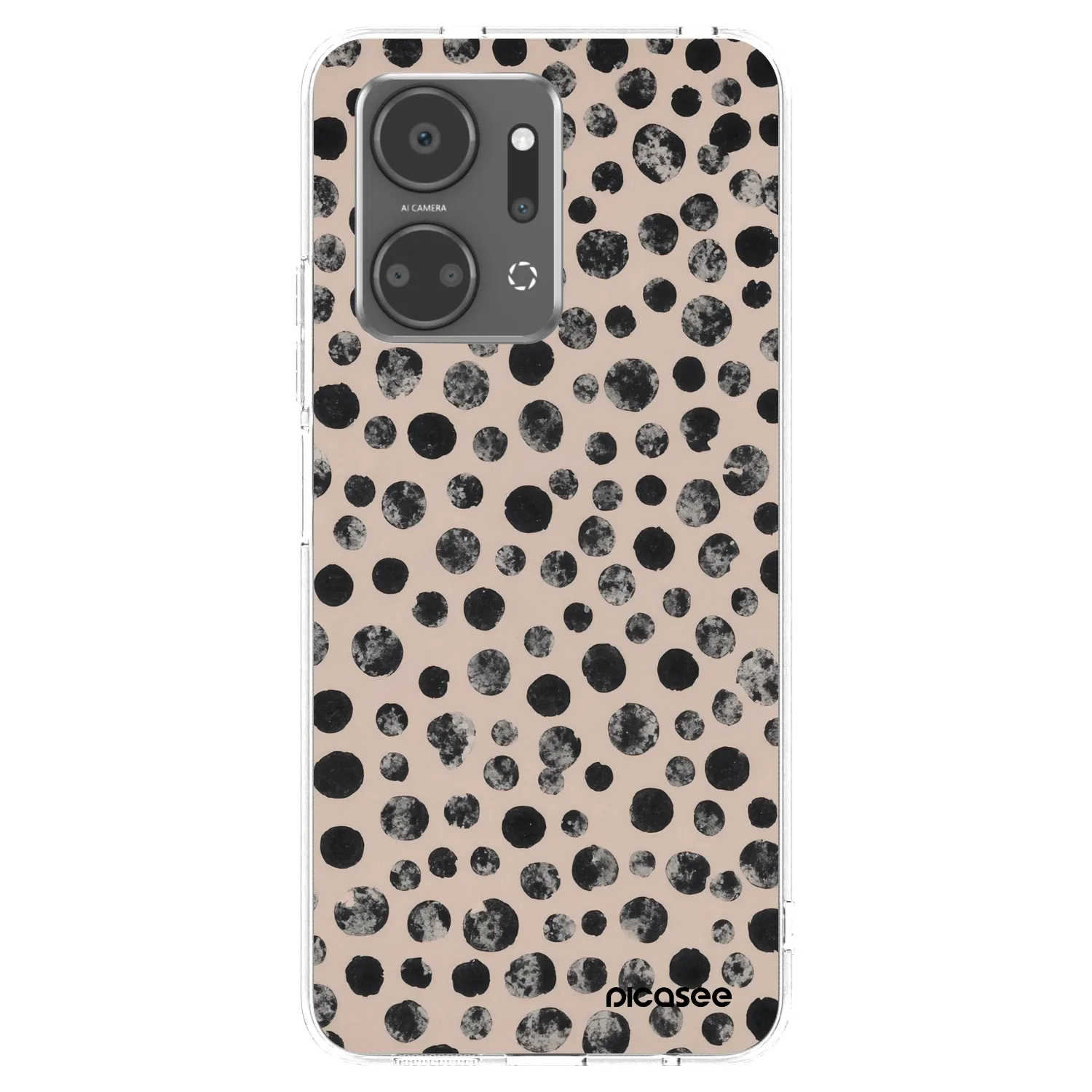 Picasee silikonski prozorni ovitek za Honor X7a - Dots