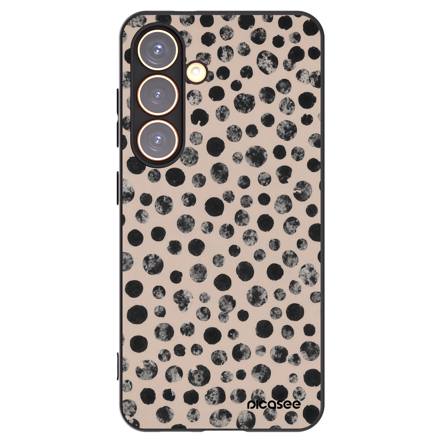 Picasee silikonski črni ovitek za Samsung Galaxy S24 S921B 5G - Dots