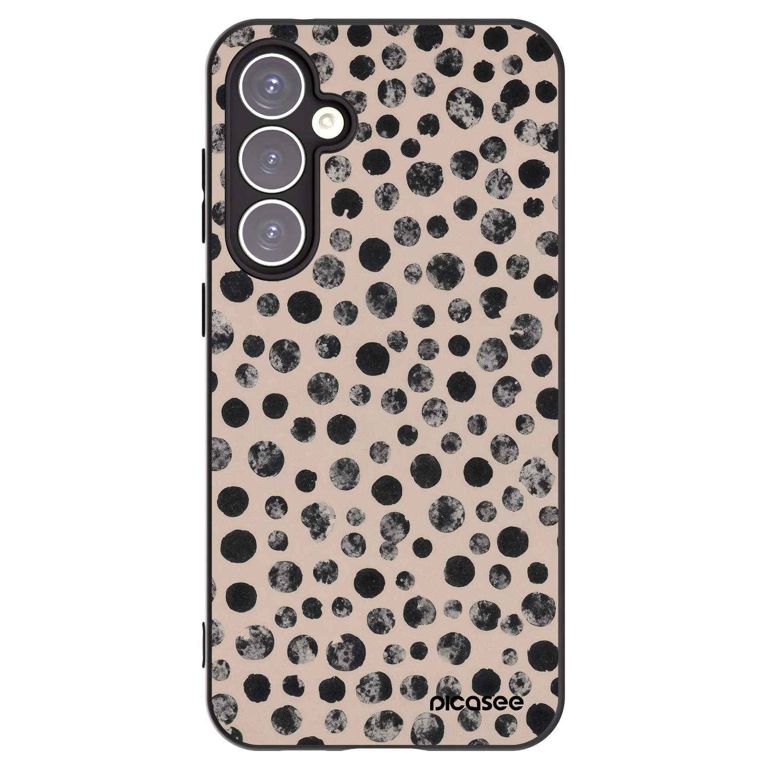 Picasee silikonski črni ovitek za Samsung Galaxy S23 FE S711B - Dots