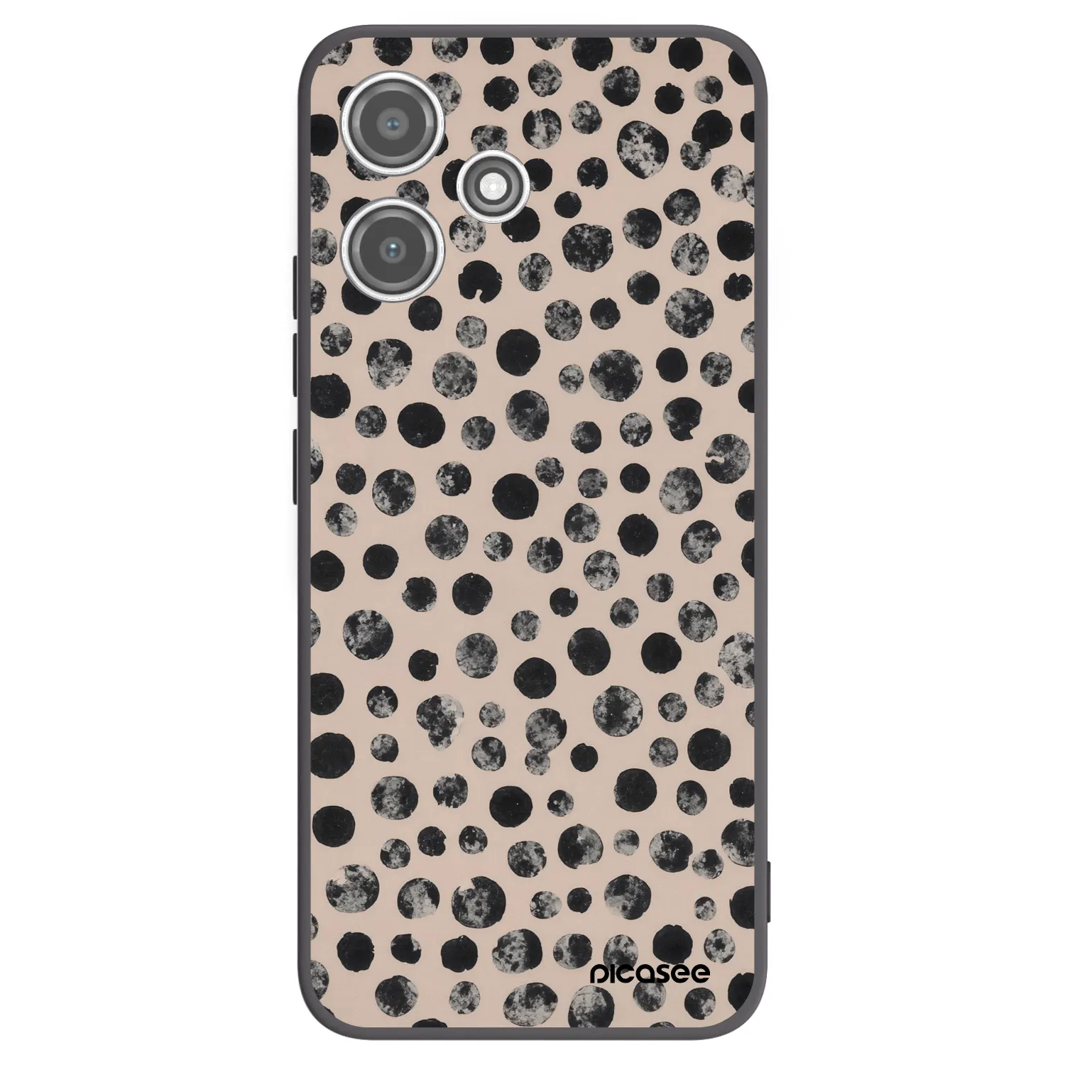 Picasee silikonski črni ovitek za Xiaomi Redmi 12 5G - Dots