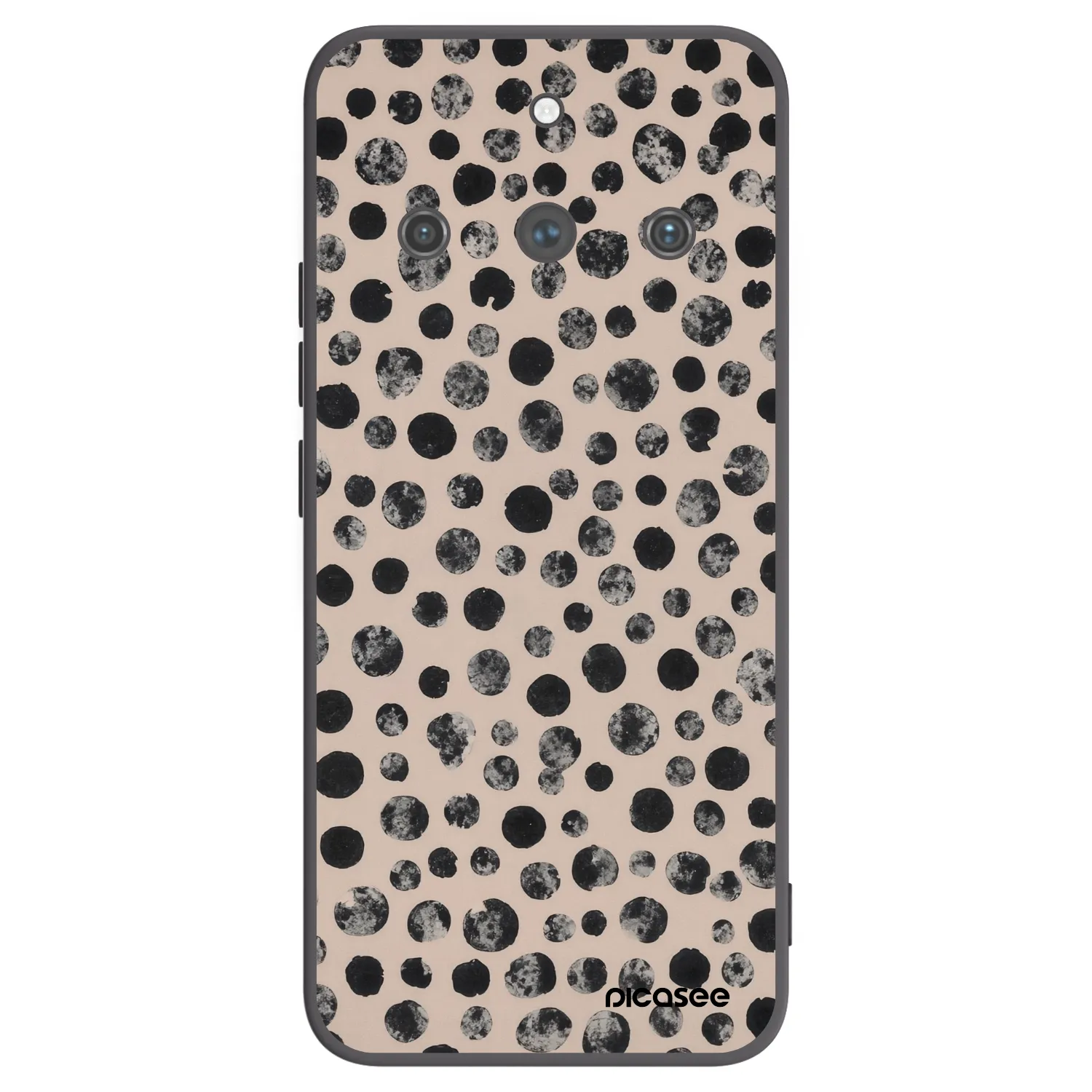 Picasee silikonski črni ovitek za Realme 11 Pro+ - Dots