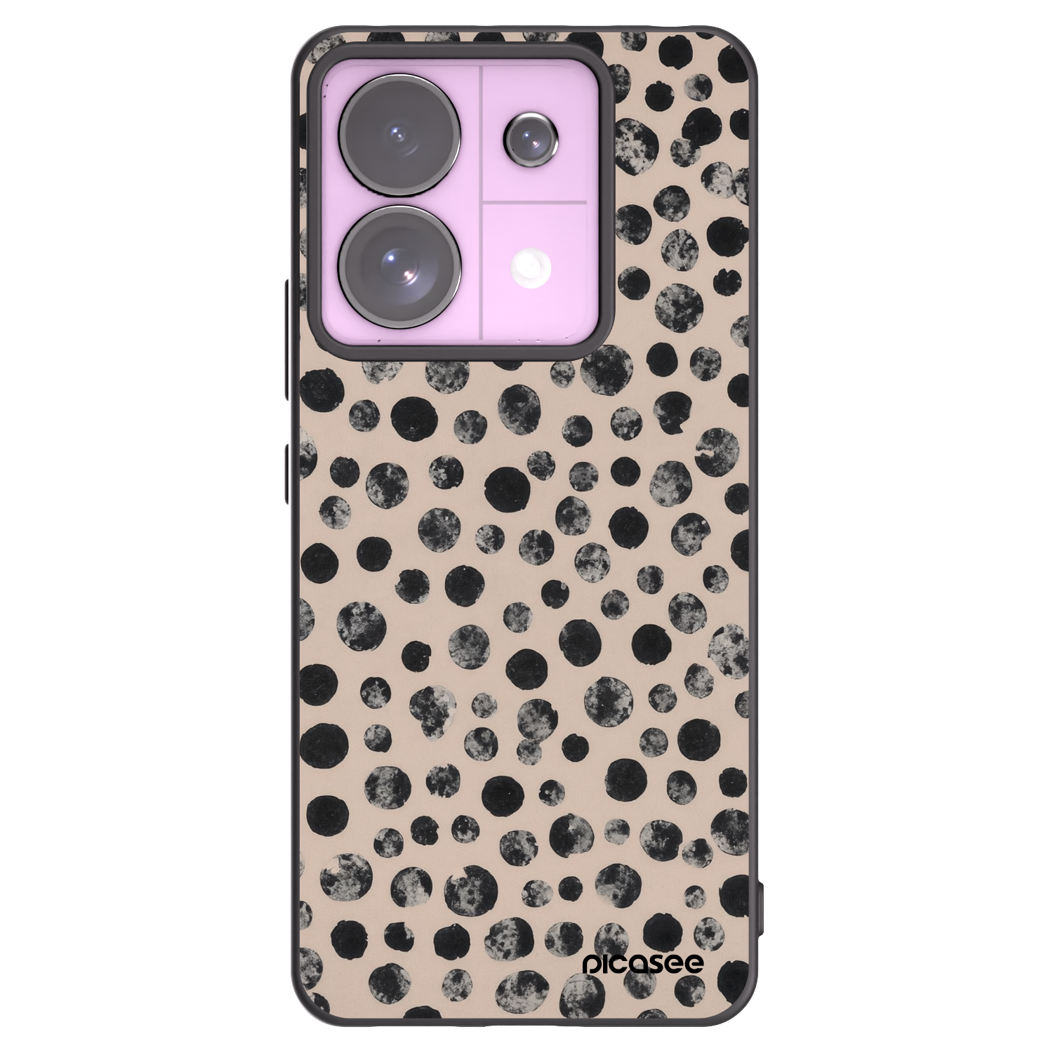 Picasee silikonski črni ovitek za Xiaomi Redmi Note 13 Pro 5G - Dots