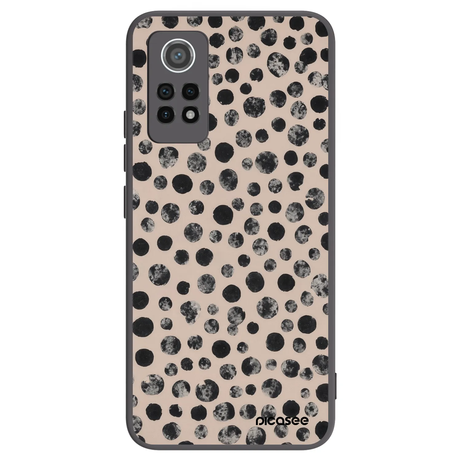 Picasee silikonski črni ovitek za Xiaomi Redmi Note 12 Pro 4G - Dots